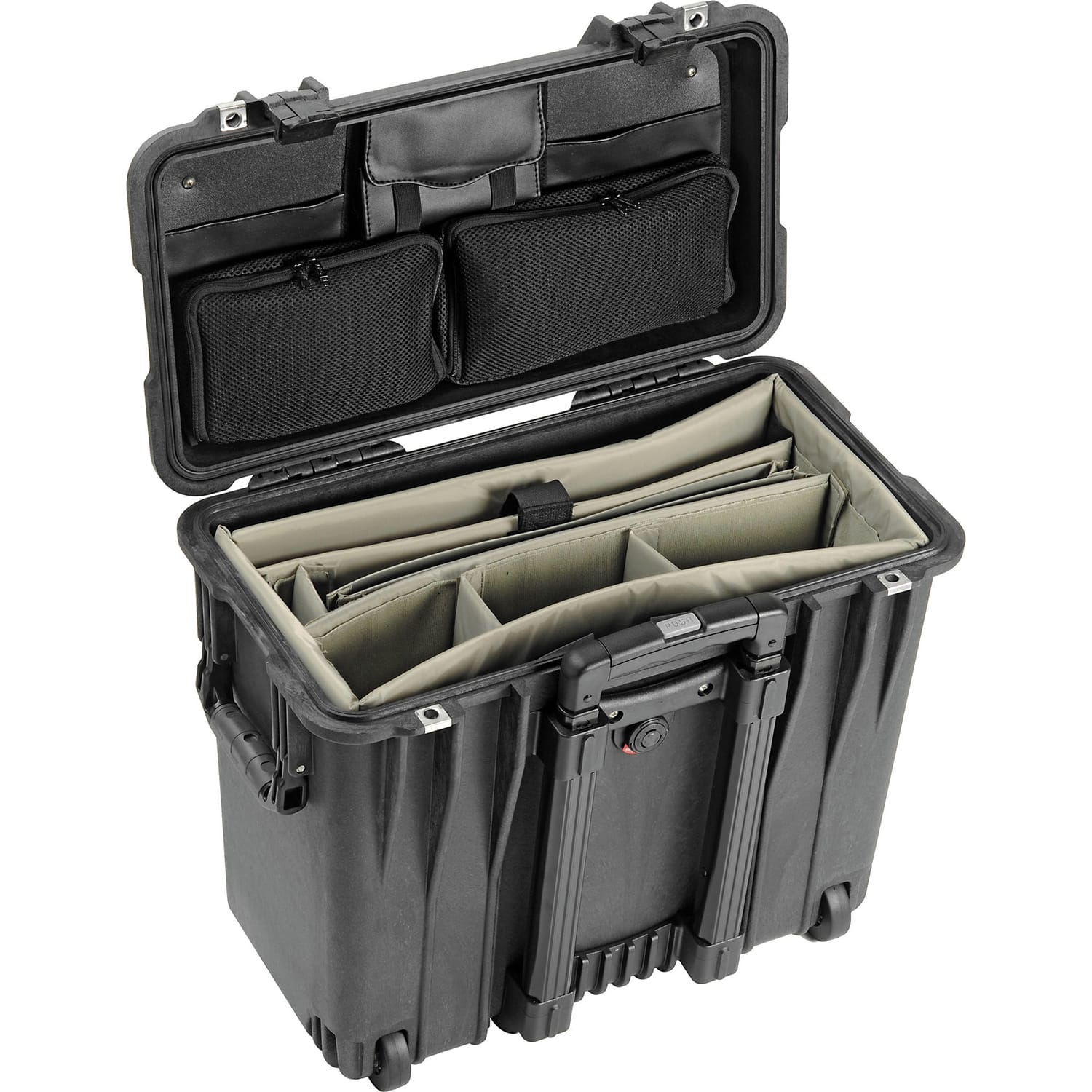 Pelican 1447 Protector Top Loader Case with Office Dividers (Black)