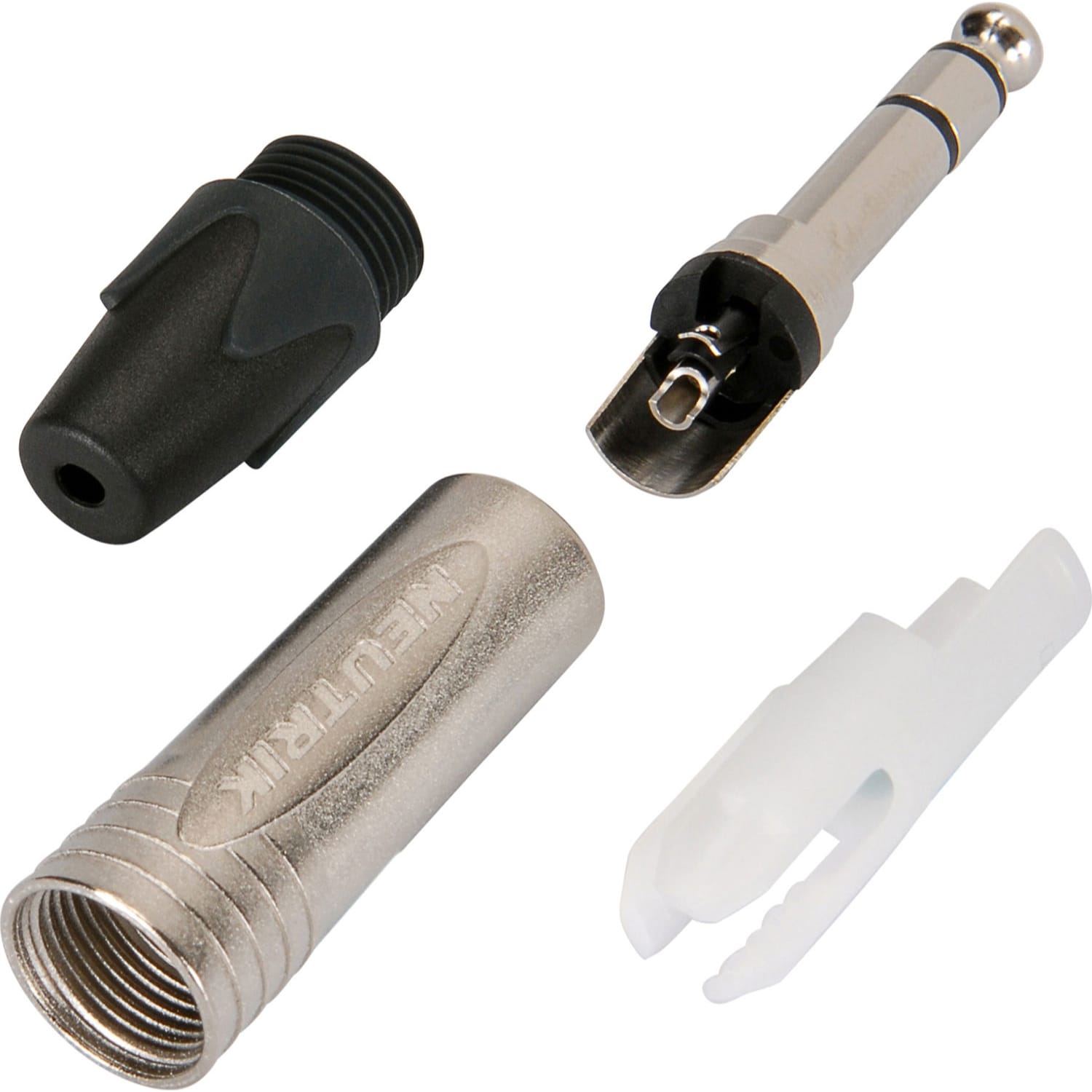 Neutrik NP3X Professional 1/4" TRS Stereo Phone Plug (Nickel/Silver)