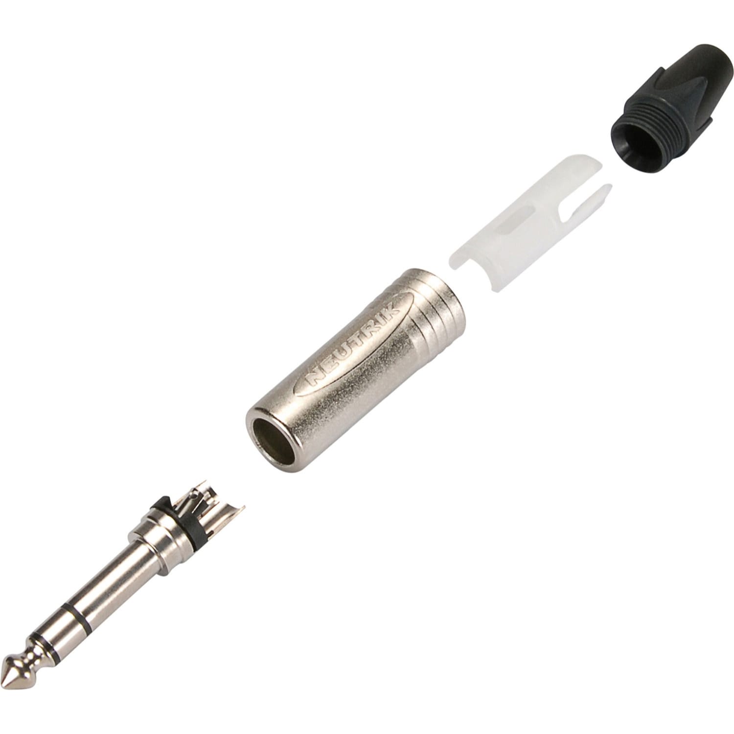 Neutrik NP3X Professional 1/4" TRS Stereo Phone Plug (Nickel/Silver)