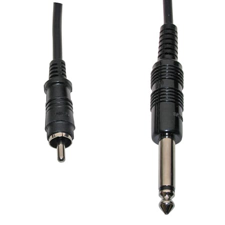 Mogami 3003 PuroFlex RCA Male to 1/4" Male TS Mono Audio Cable (3')