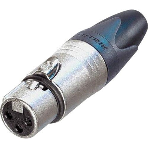 Neutrik NC3FXX Female 3-Pin XLR Cable Connector (Nickel/Silver, Box of 100)