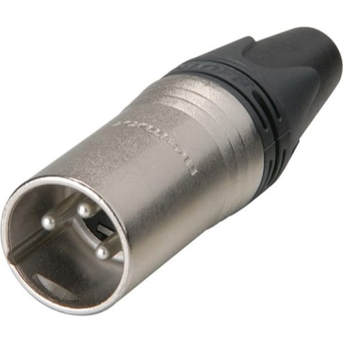 Neutrik NC3MXX Male 3-Pin XLR Cable Connector (Nickel/Silver)