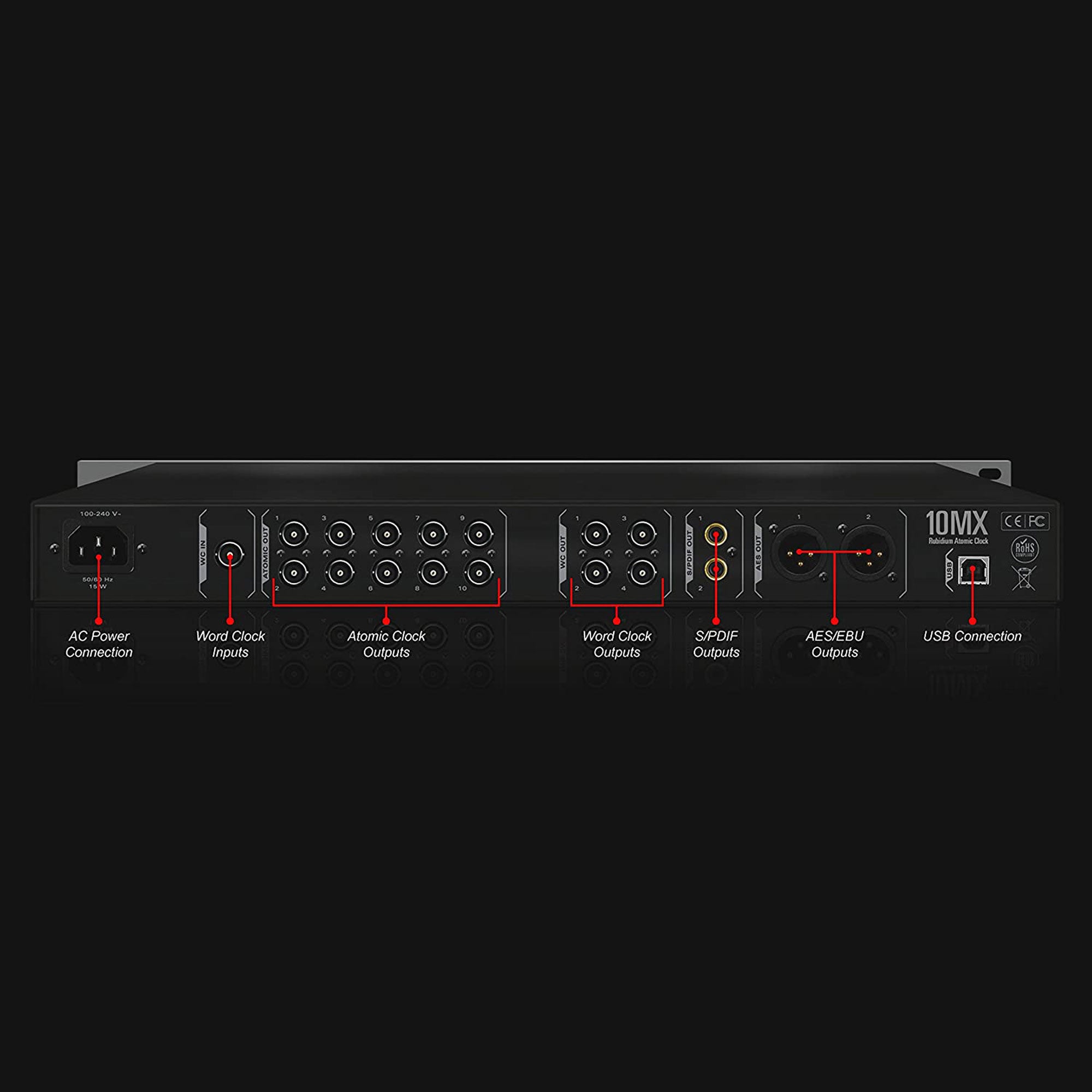 Antelope Audio 10MX Rubidium Atomic Master Clock