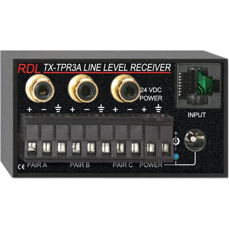 RDL TX-TPR3A Active Three-Pair Receiver Twisted Pair Format-A