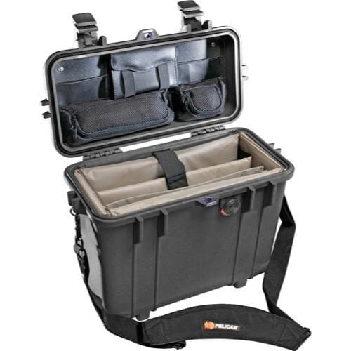 Pelican 1437 Protector Top Loader Case with Office Dividers (Black)