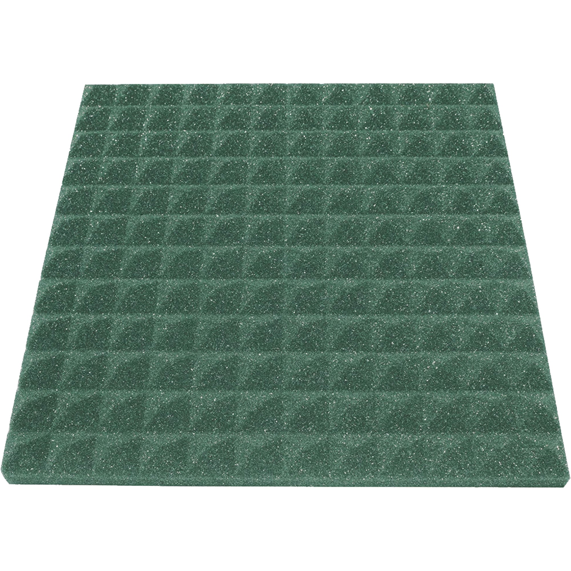 Performance Audio 12" x 12" x 1" Pyramid Acoustic Foam Tile (Forest Green, 96 Pack)