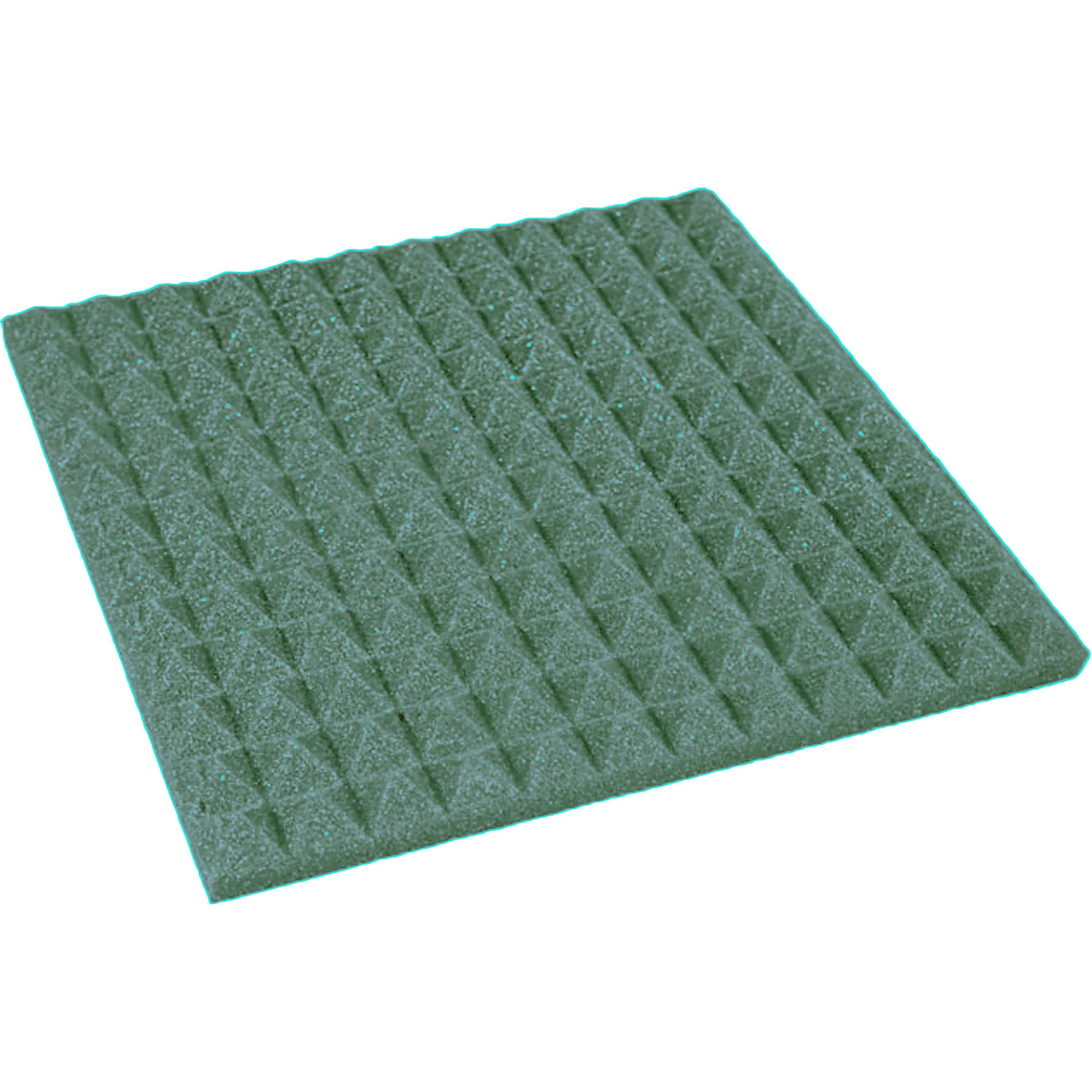 Performance Audio 12" x 12" x 1" Pyramid Acoustic Foam Tile (Forest Green, 96 Pack)