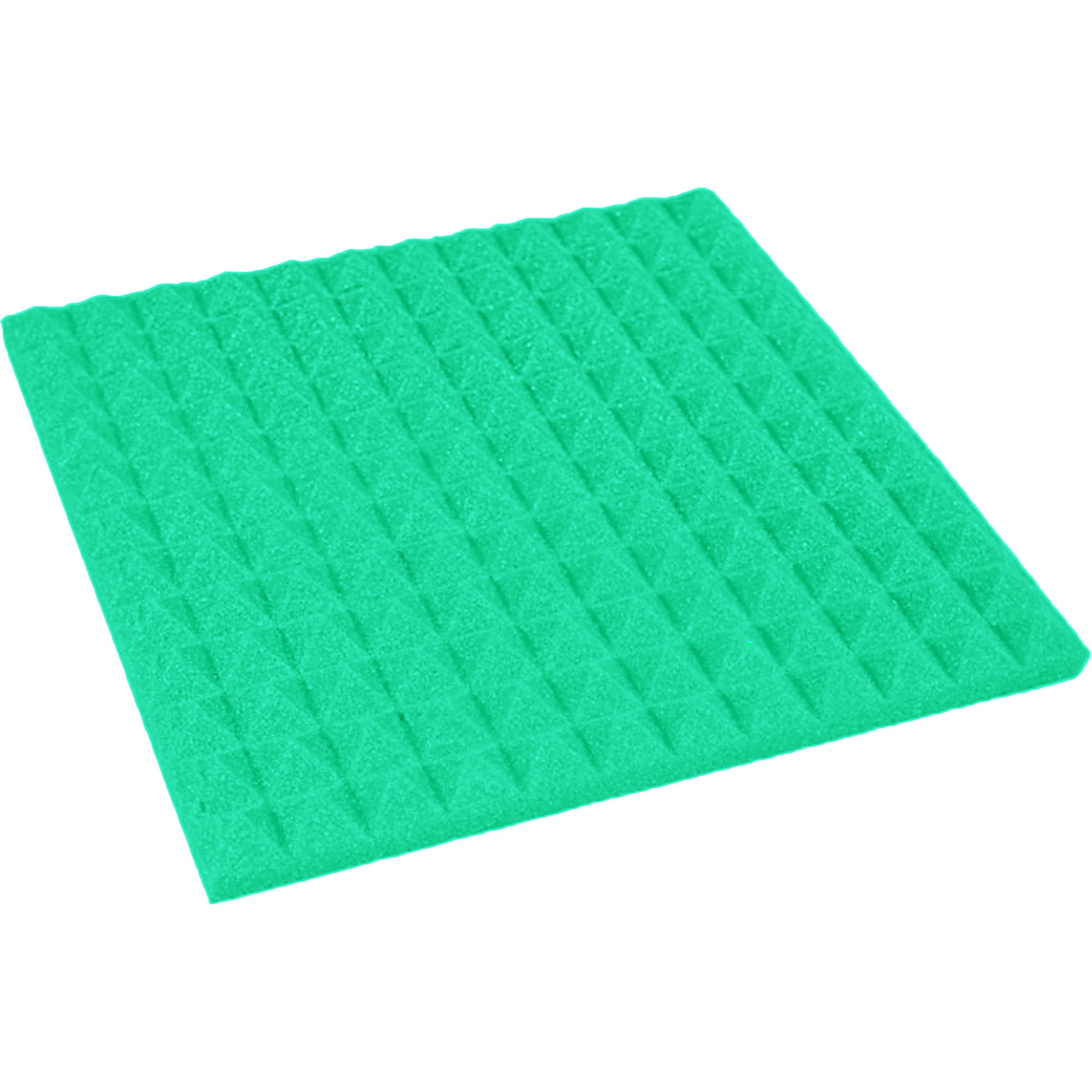 Performance Audio 12" x 12" x 1" Pyramid Acoustic Foam Tile (Kelly Green, 48 Pack)