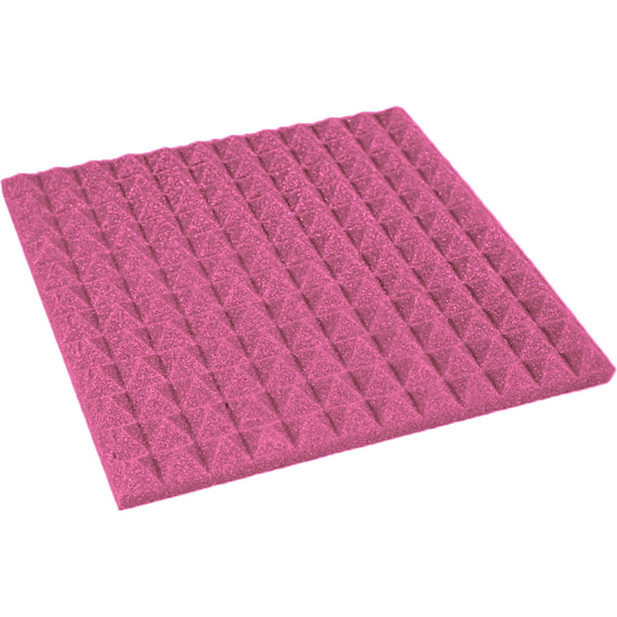 Performance Audio 12" x 12" x 1" Pyramid Acoustic Foam Tile (Plum, 48 Pack)