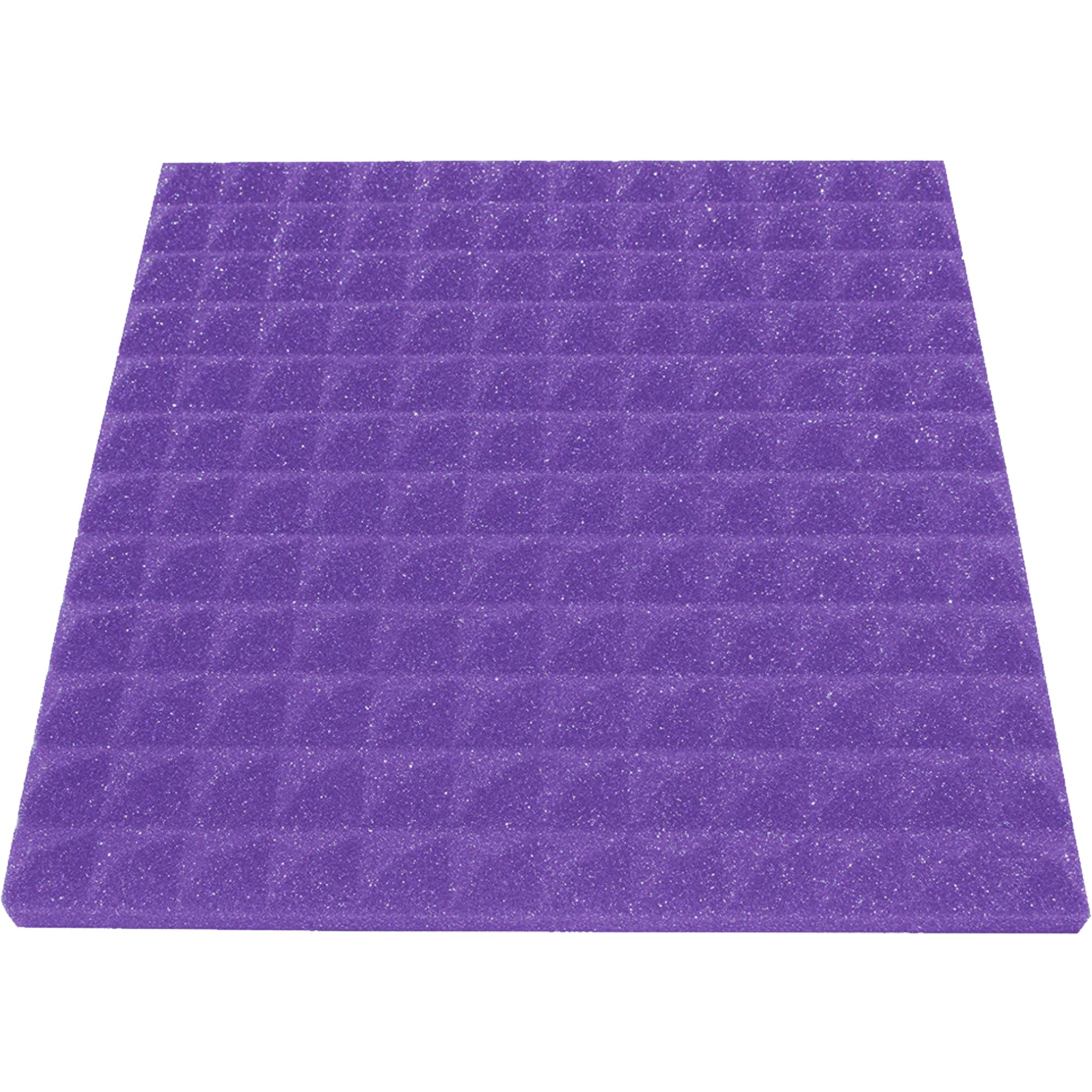 Performance Audio 12" x 12" x 1" Pyramid Acoustic Foam Tile (Purple, 48 Pack)