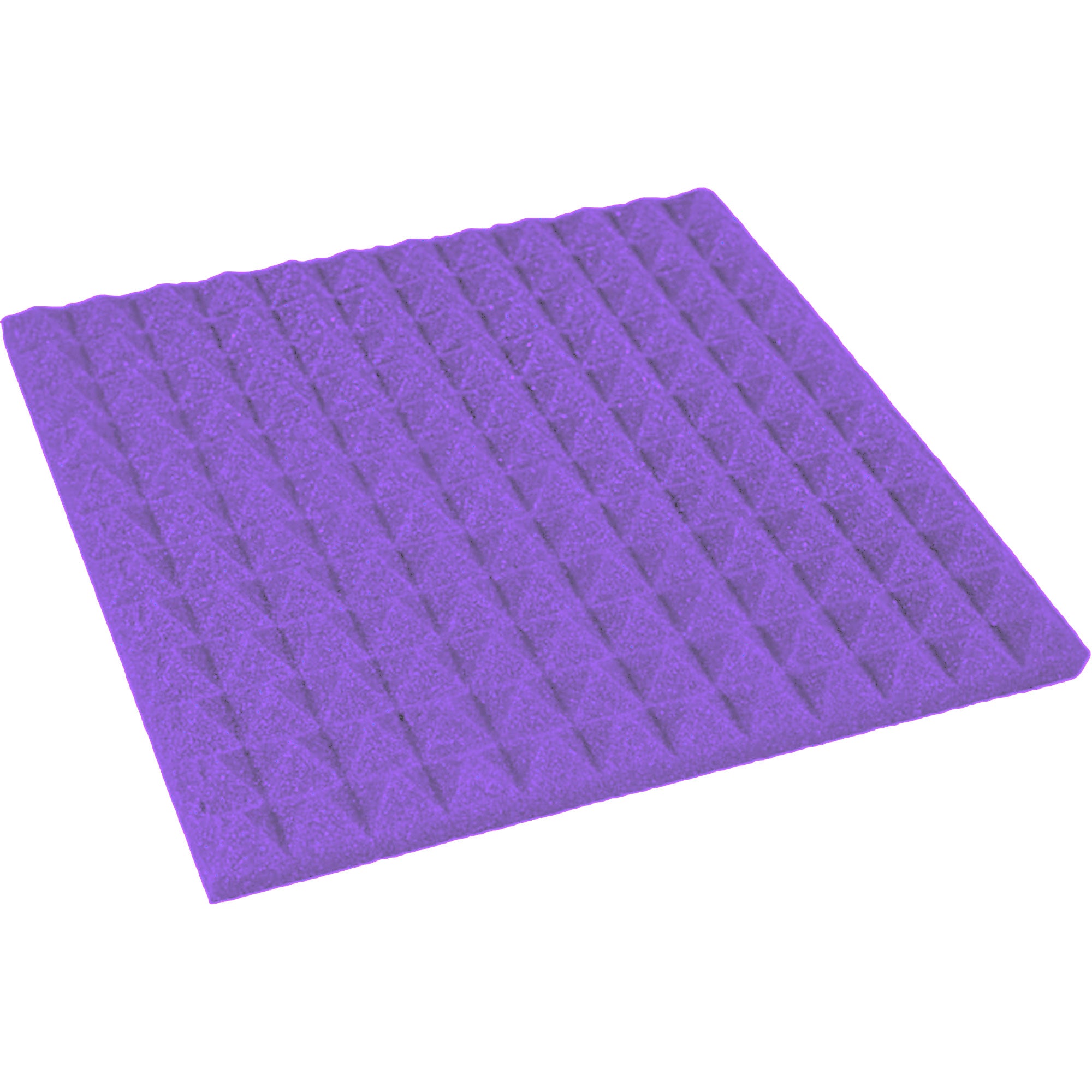 Performance Audio 12" x 12" x 1" Pyramid Acoustic Foam Tile (Purple, 96 Pack)