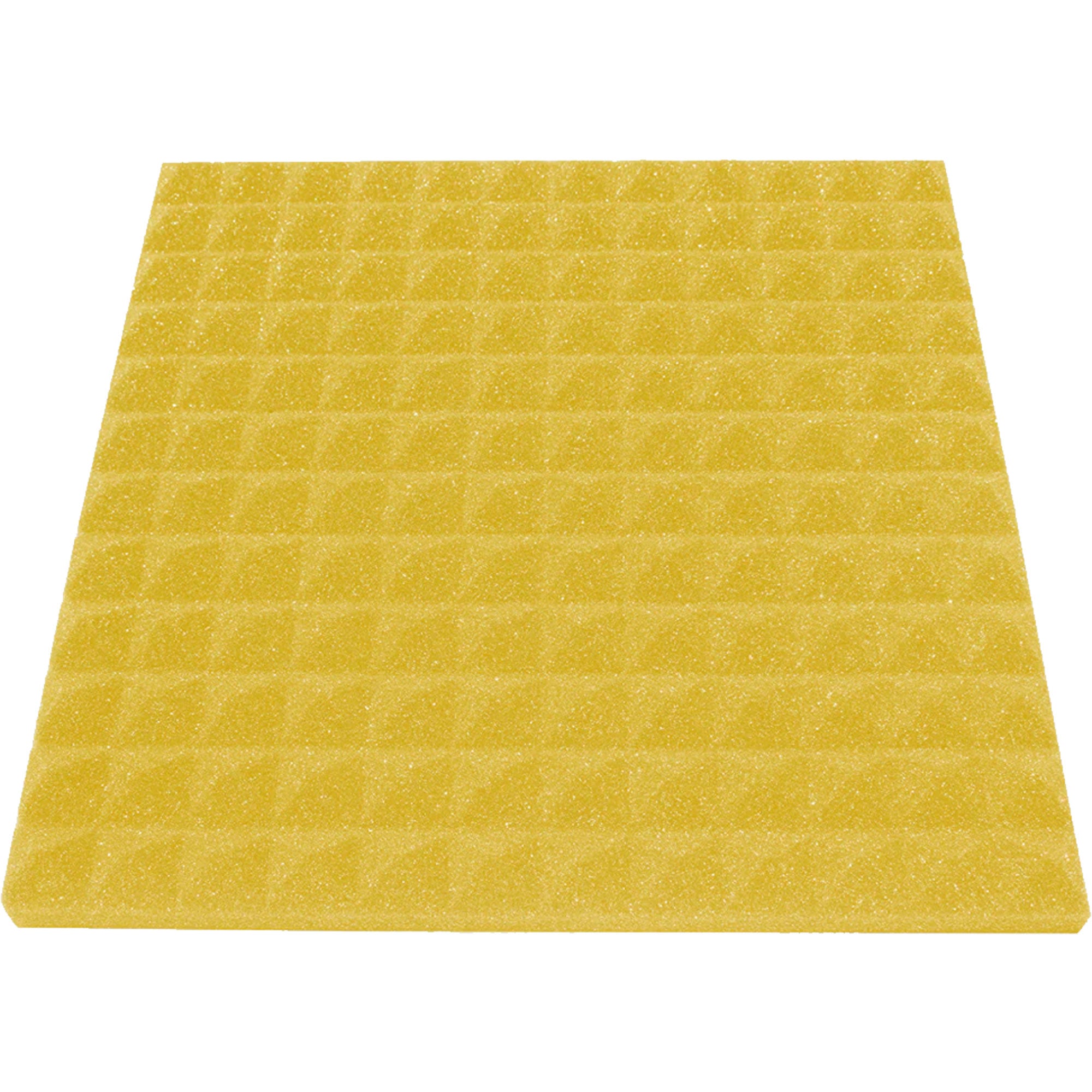 Performance Audio 12" x 12" x 1" Pyramid Acoustic Foam Tile (Yellow, 48 Pack)