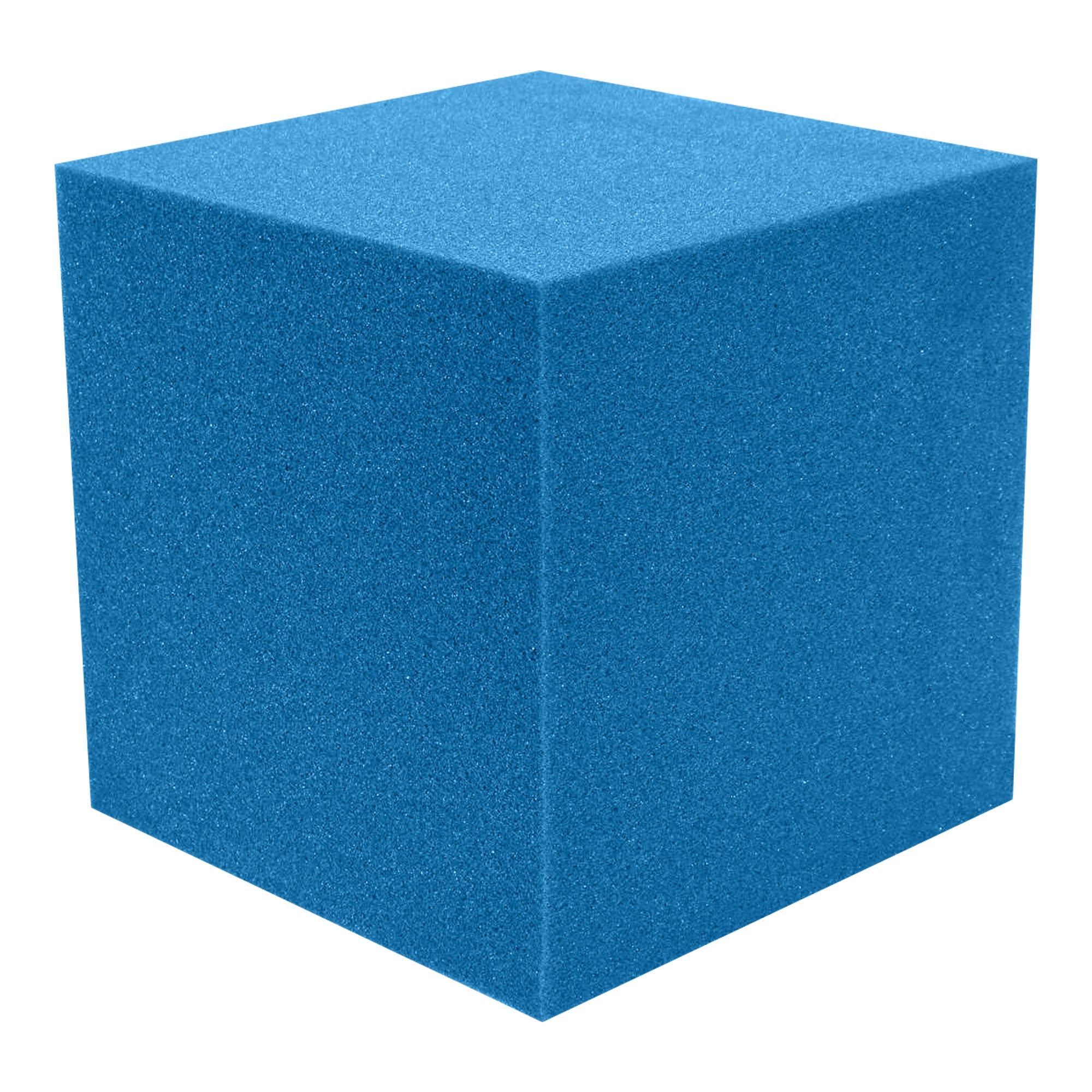 Performance Audio 12" x 12" x 12" Corner Cube Acoustic Foam Block (Blue, 2 Pack)