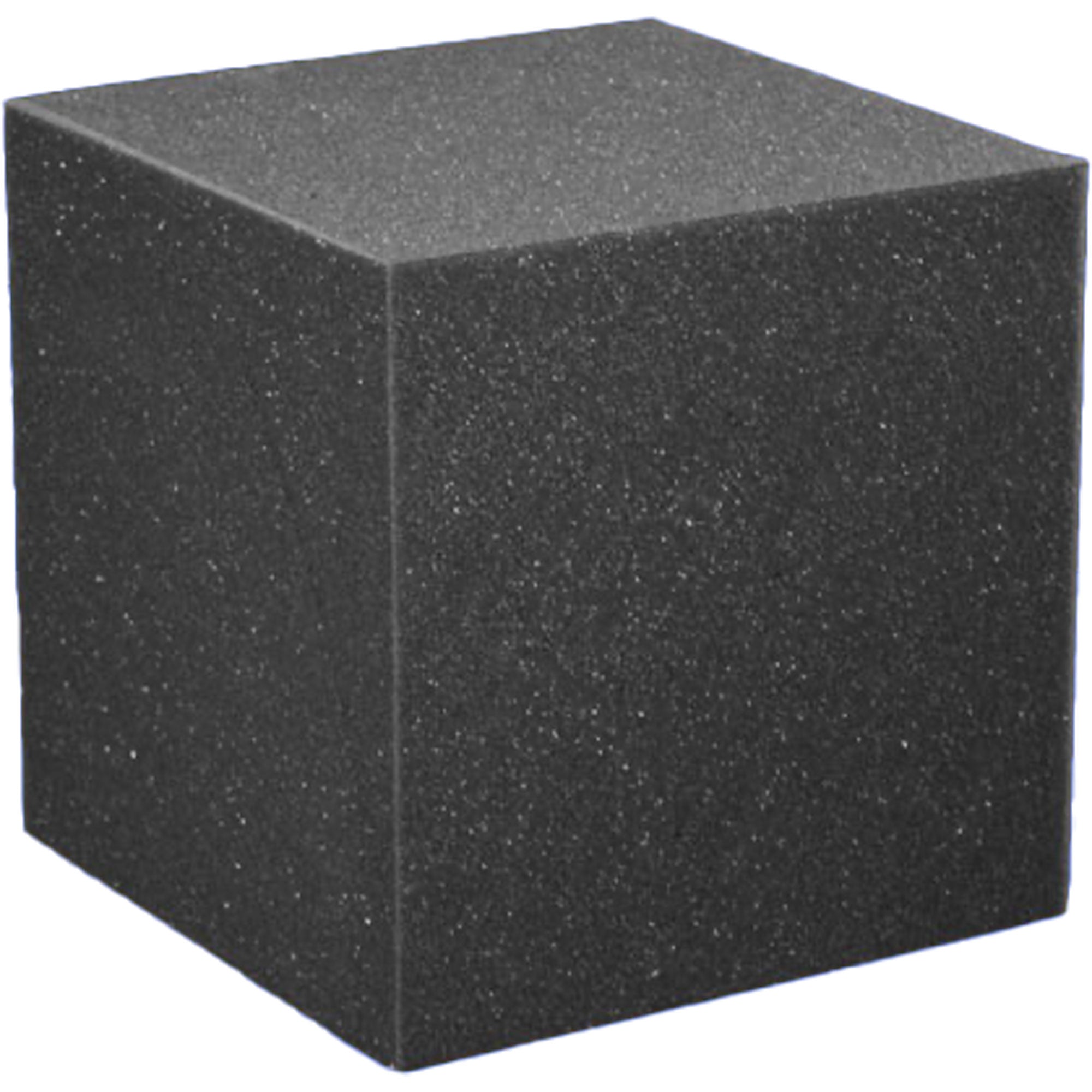 Performance Audio 12" x 12" x 12" Corner Cube Acoustic Foam Block (Charcoal, 2 Pack)