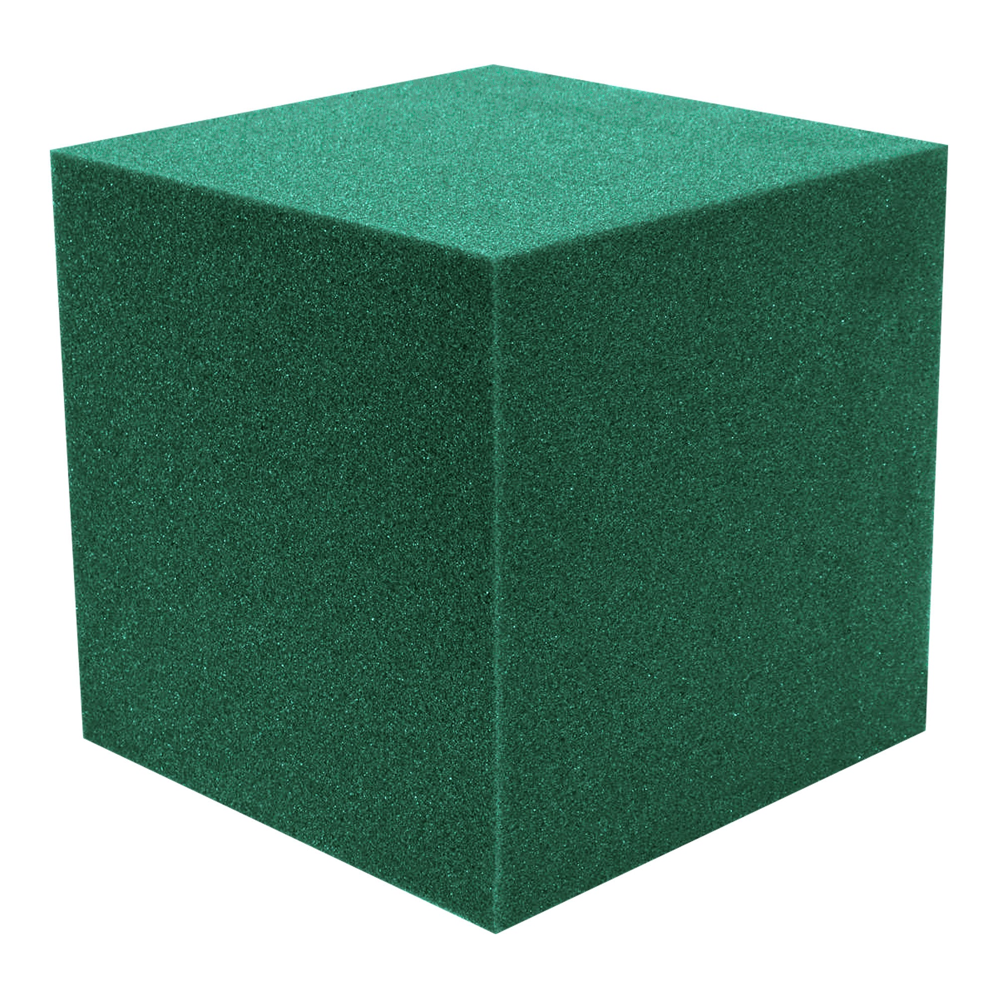 Performance Audio 12" x 12" x 12" Corner Cube Acoustic Foam Block (Forest Green, 2 Pack)