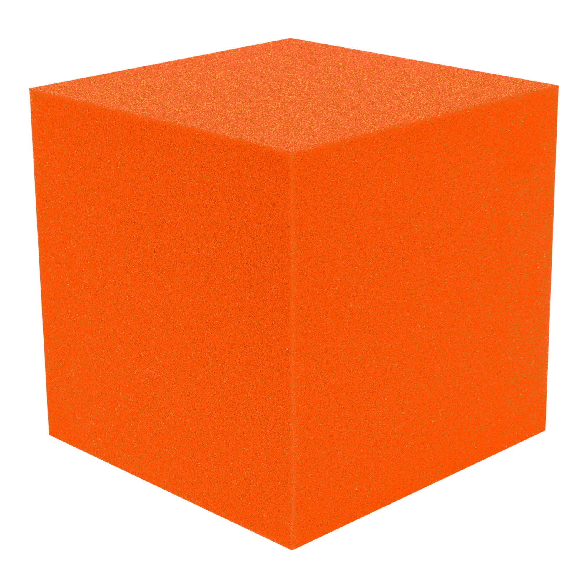 Performance Audio 12" x 12" x 12" Corner Cube Acoustic Foam Block (Orange, 2 Pack)