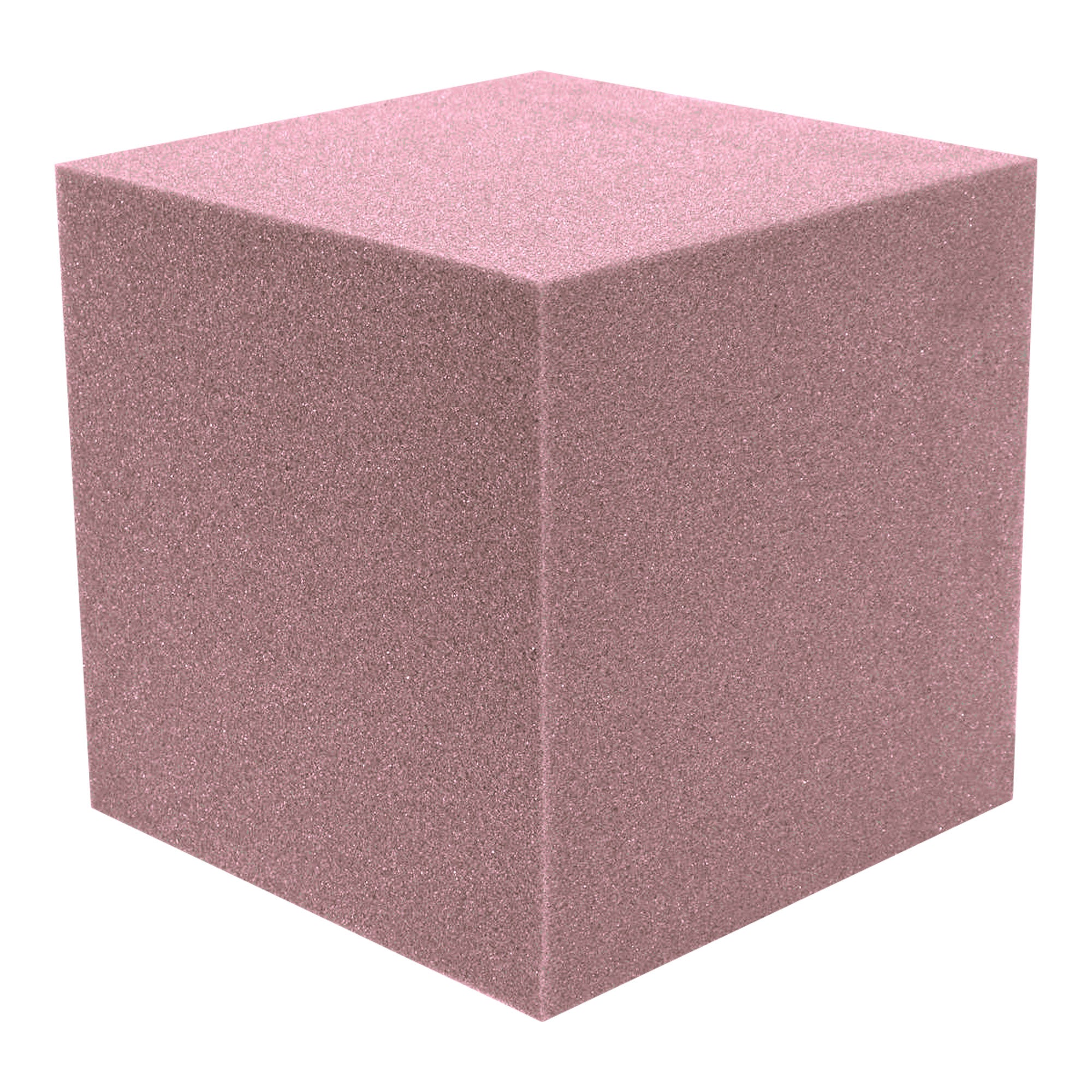 Performance Audio 12" x 12" x 12" Corner Cube Acoustic Foam Block (Rosy Beige, 2 Pack)