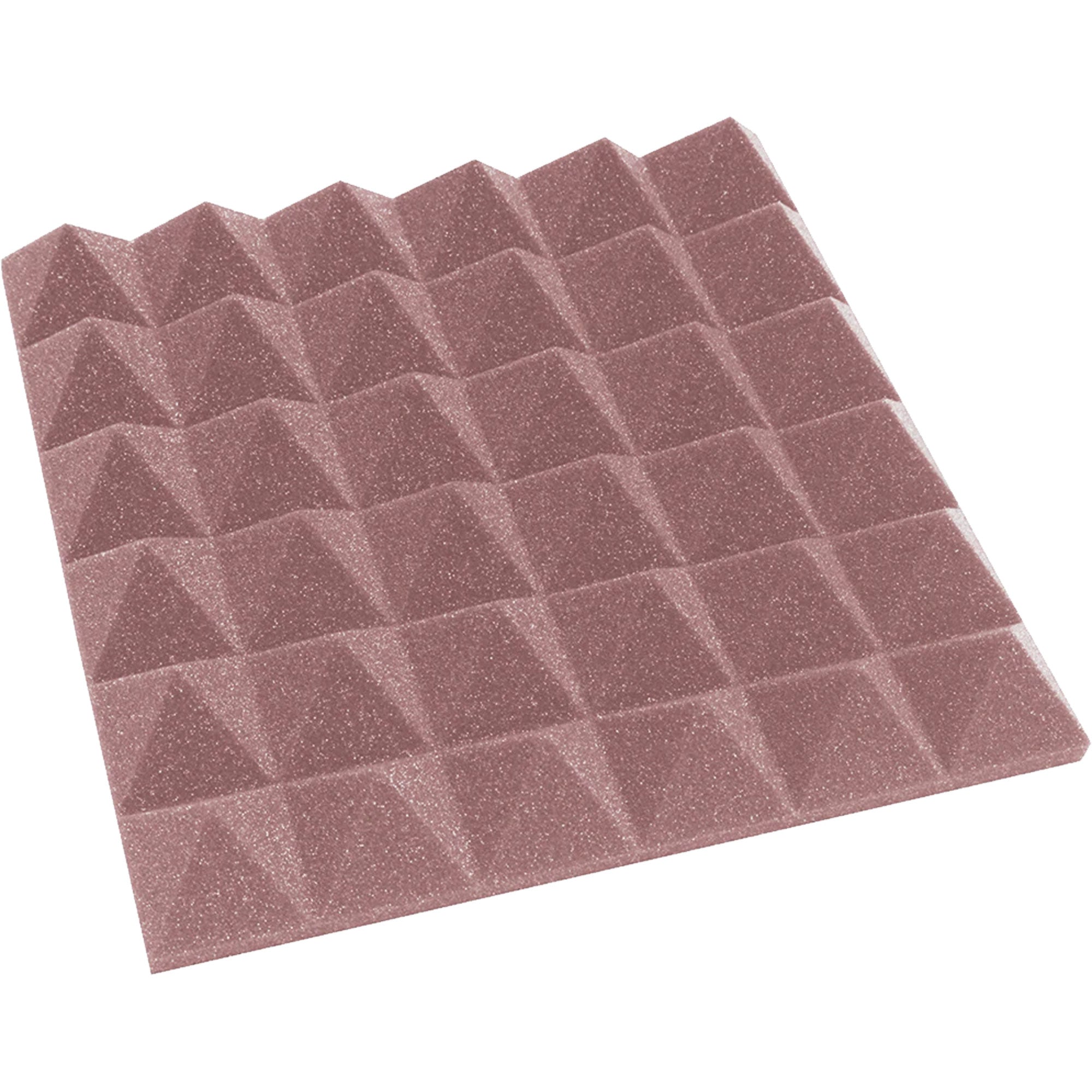 Performance Audio 12" x 12" x 2" Pyramid Acoustic Foam Tile (Rosy Beige, 96 Pack)