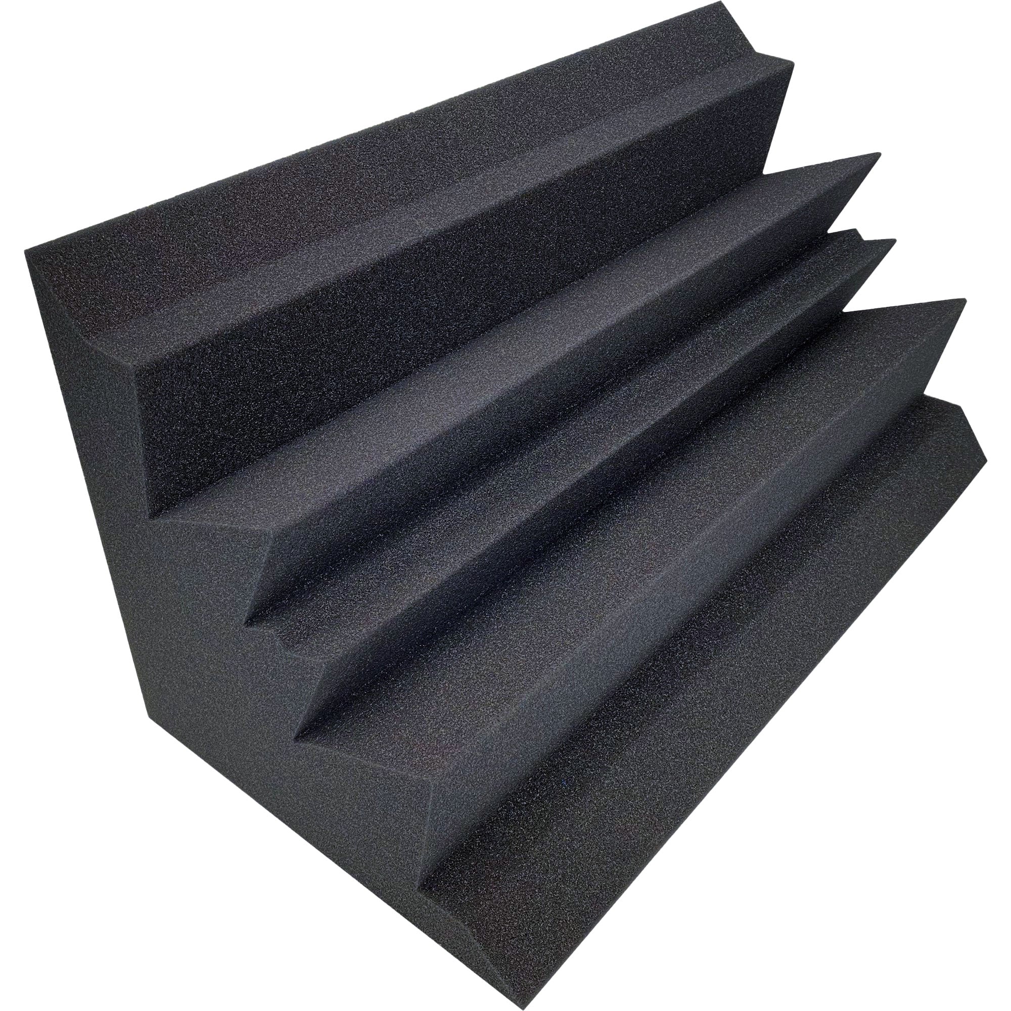 Performance Audio 12" x 12" x 24" Corner Acoustic Foam Bass Trap (Charcoal)