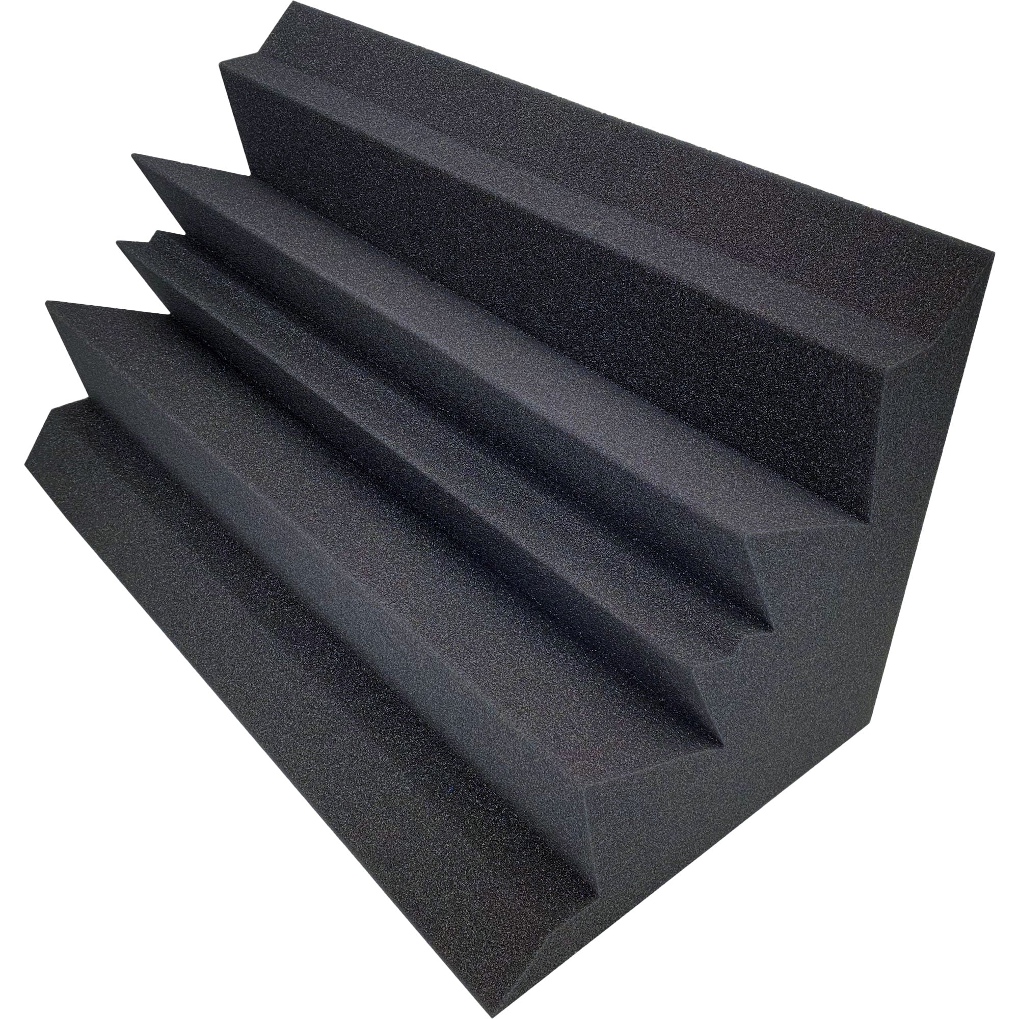 Performance Audio 12" x 12" x 24" Corner Acoustic Foam Bass Trap (Charcoal)