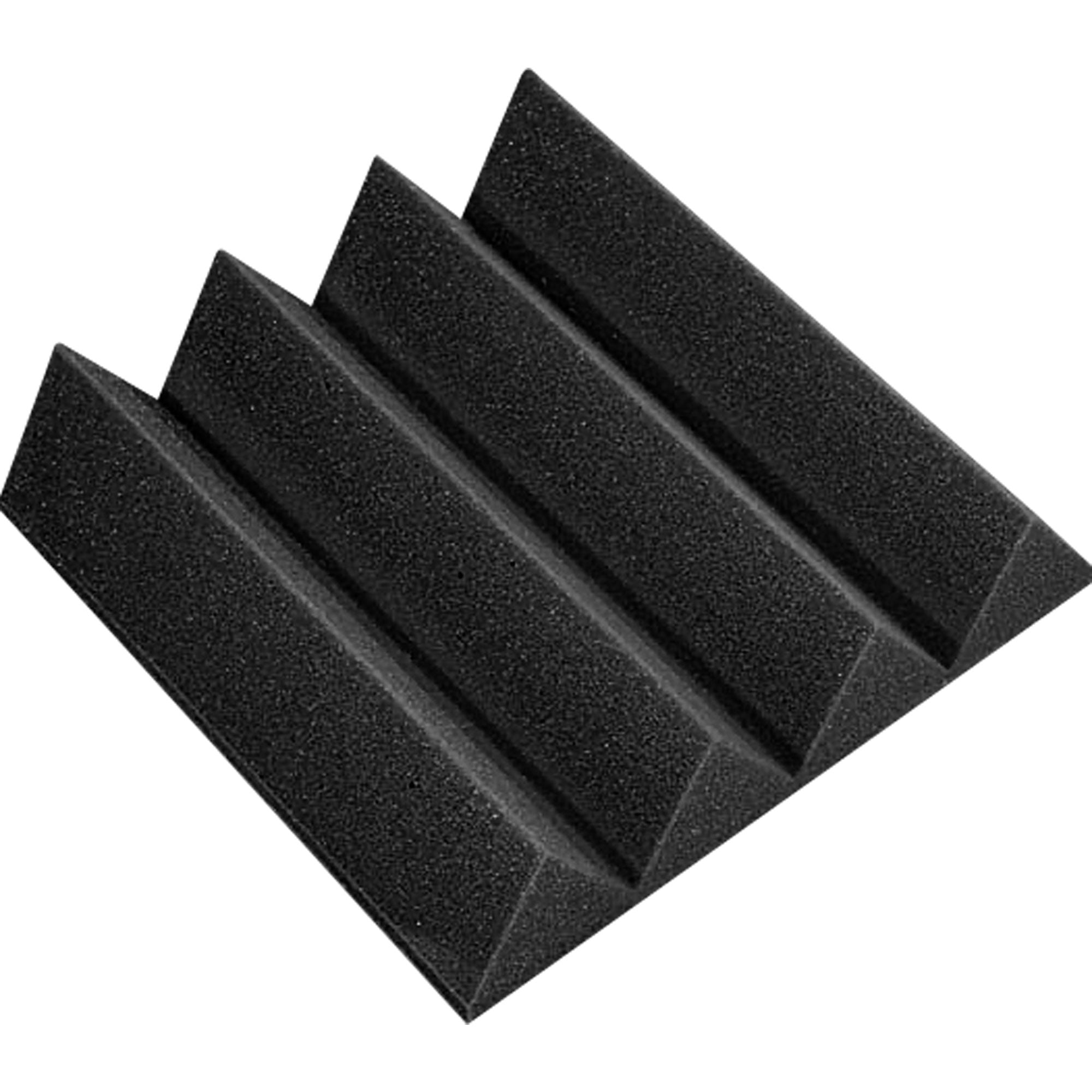 Performance Audio 12" x 12" x 3" Wedge Acoustic Foam Tile (Charcoal, 96 Pack)