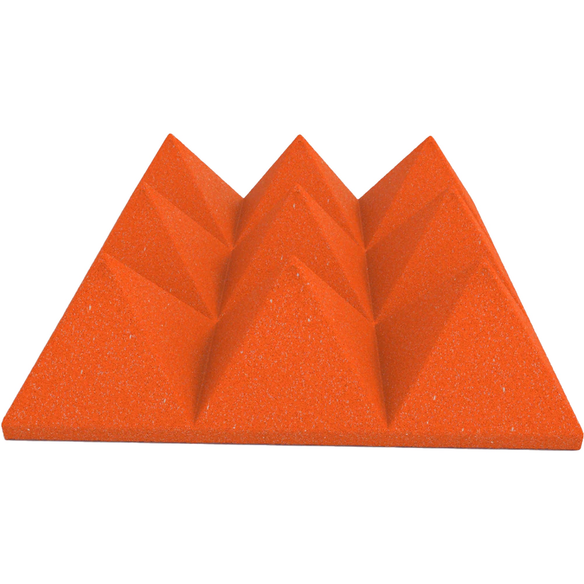 Performance Audio 12" x 12" x 4" Pyramid Acoustic Foam Tile (Orange, 48 Pack)