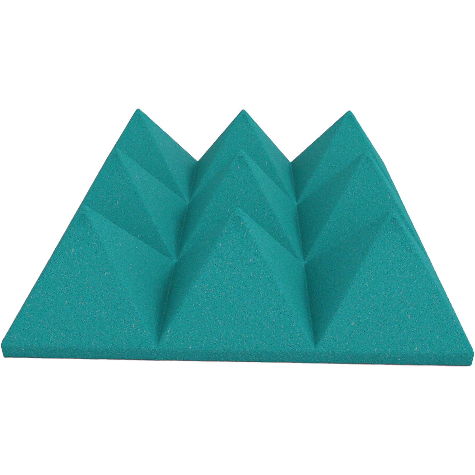 Performance Audio 12" x 12" x 4" Pyramid Acoustic Foam Tile (Teal, 96 Pack)