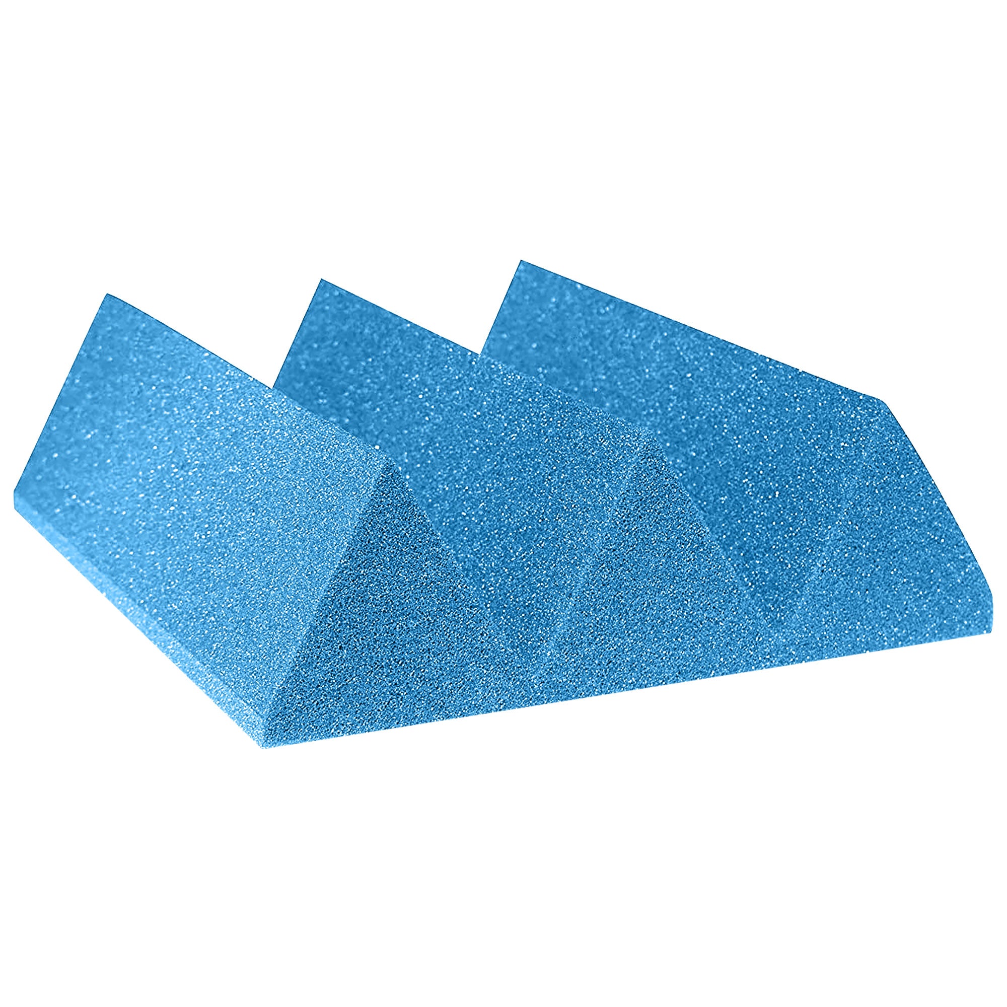 Performance Audio 12" x 12" x 4" Wedge Acoustic Foam Tile (Blue, 48 Pack)