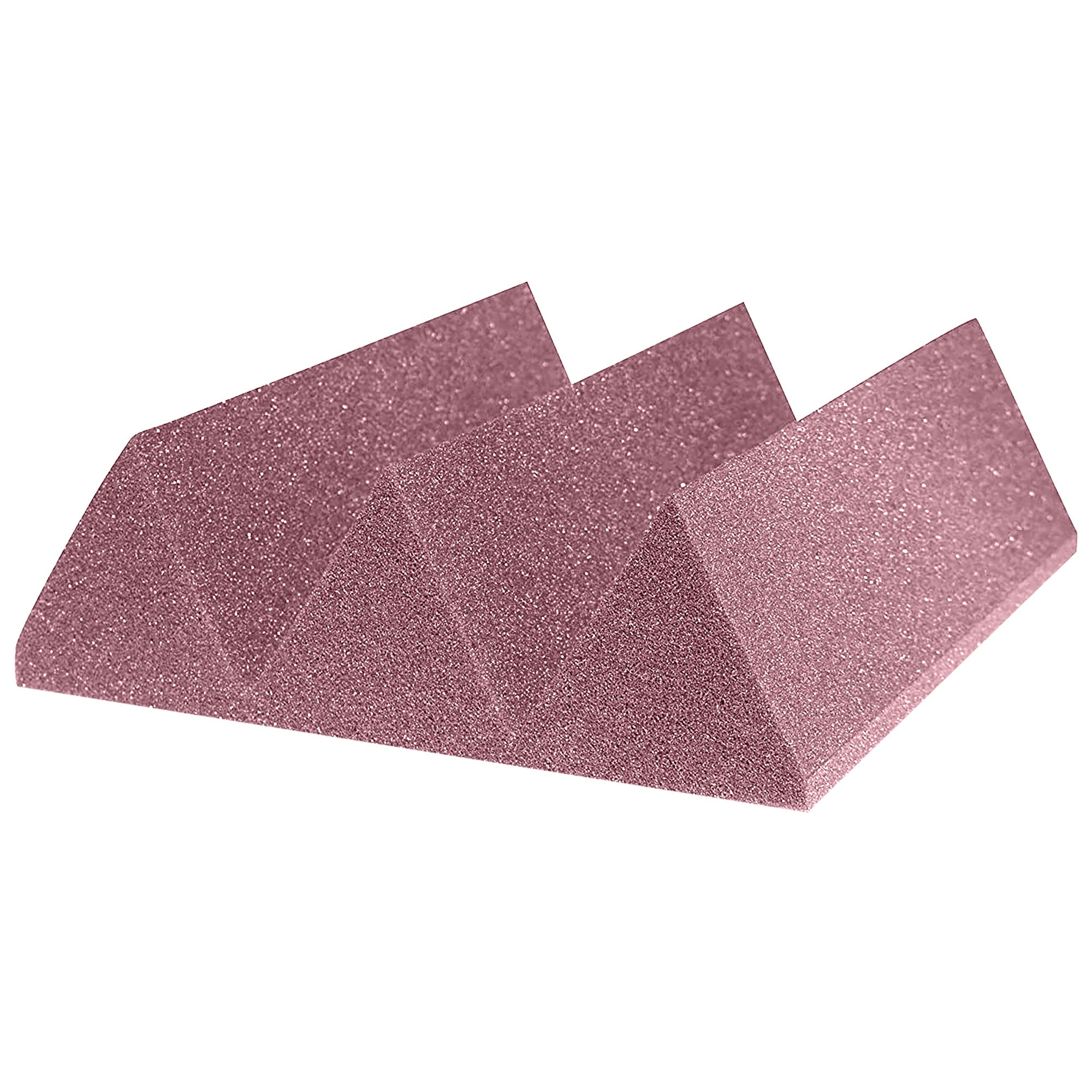 Performance Audio 12" x 12" x 4" Wedge Acoustic Foam Tile (Plum, 48 Pack)