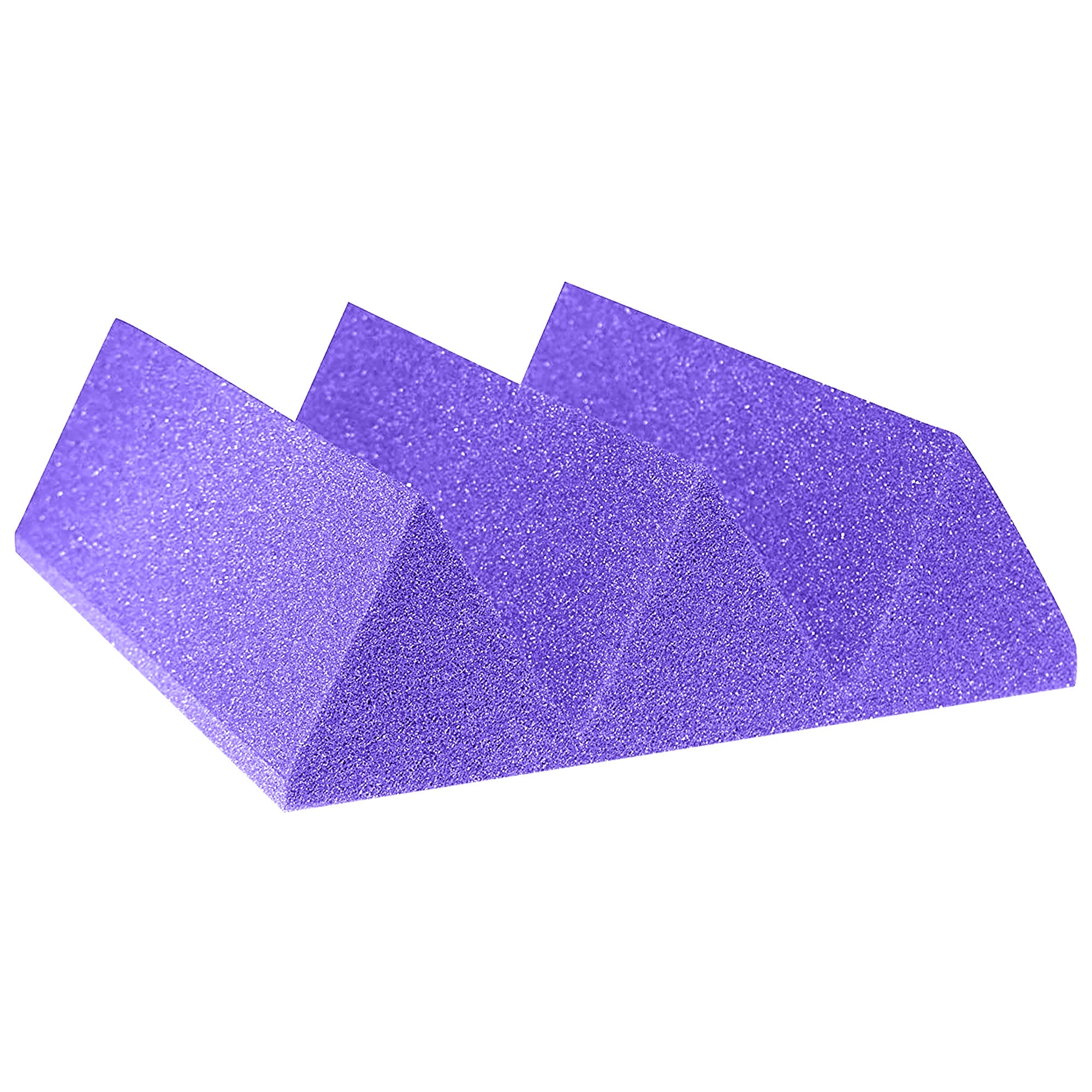 Performance Audio 12" x 12" x 4" Wedge Acoustic Foam Tile (Purple, 96 Pack)