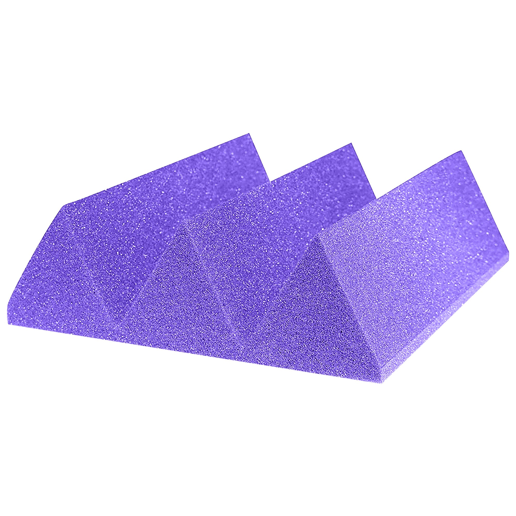 Performance Audio 12" x 12" x 4" Wedge Acoustic Foam Tile (Purple, 96 Pack)