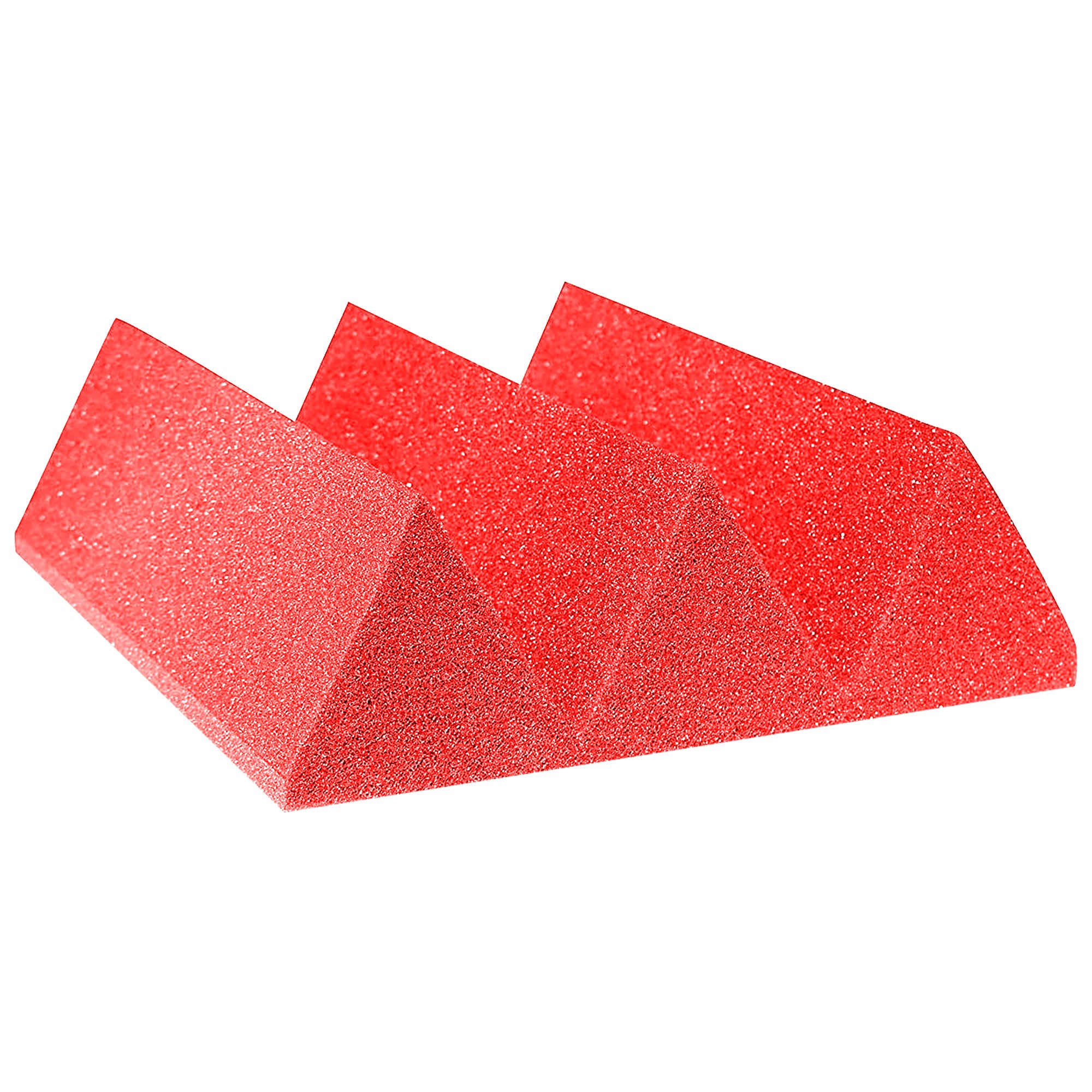 Performance Audio 12" x 12" x 4" Wedge Acoustic Foam Tile (Red, 96 Pack)