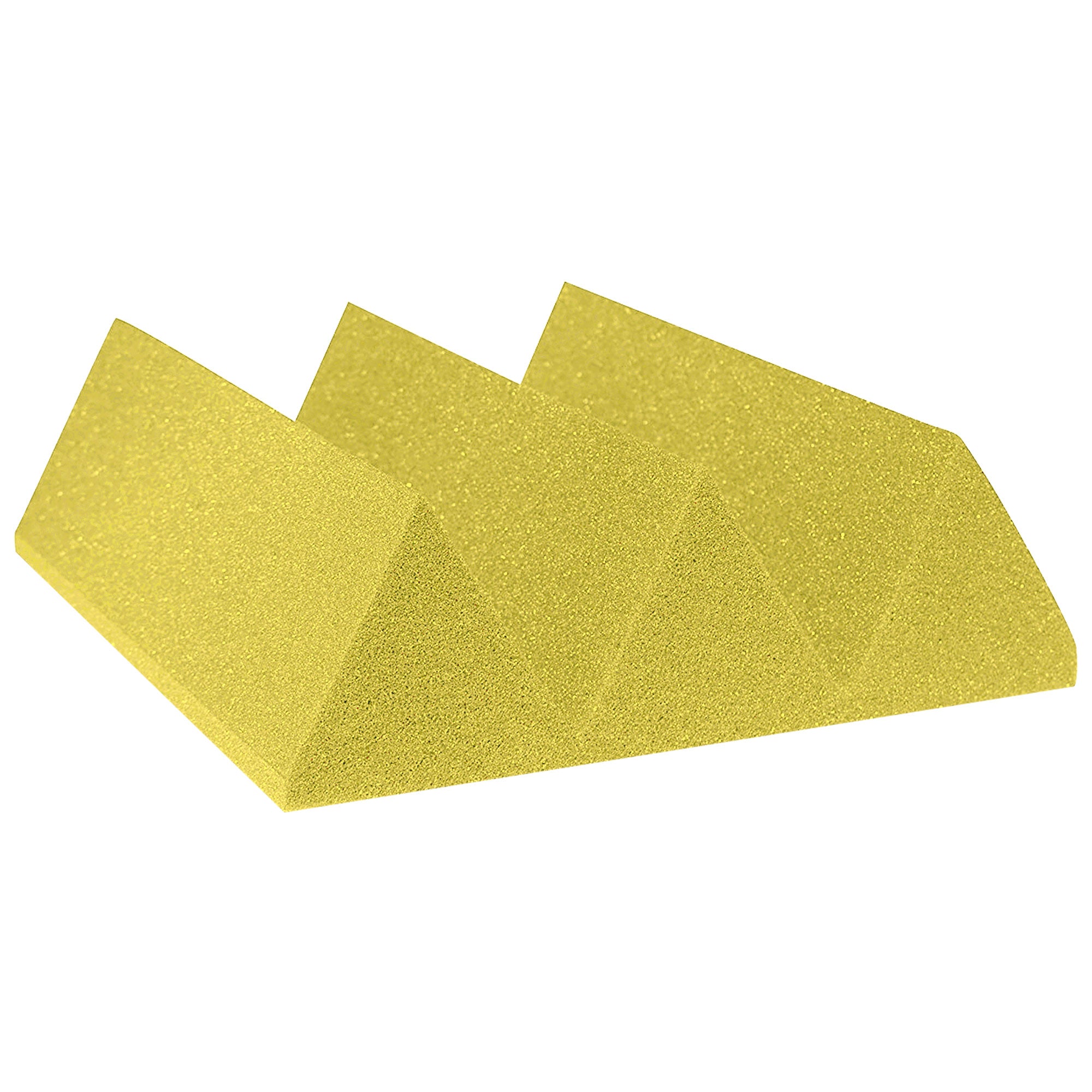 Performance Audio 12" x 12" x 4" Wedge Acoustic Foam Tile (Yellow, 48 Pack)