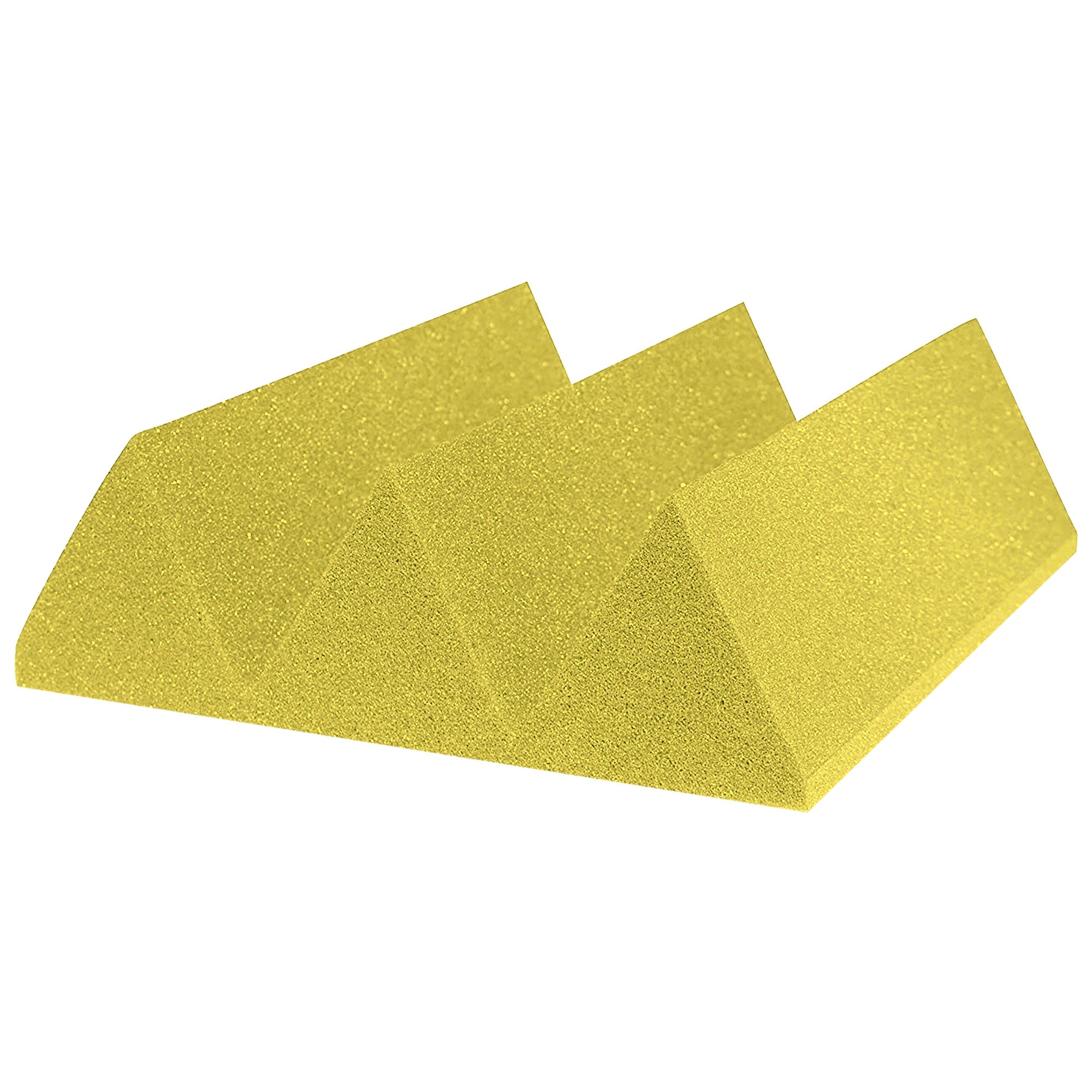 Performance Audio 12" x 12" x 4" Wedge Acoustic Foam Tile (Yellow, 48 Pack)