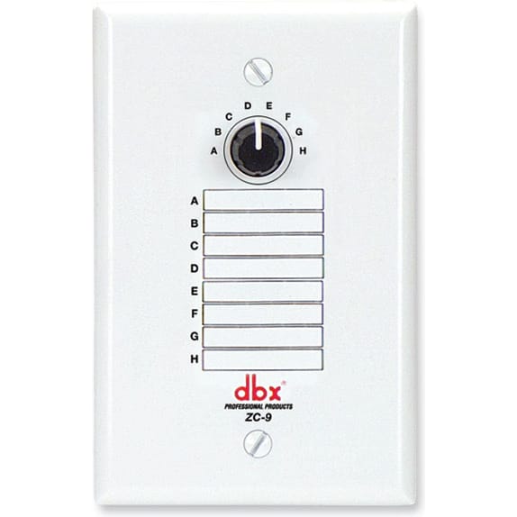 dbx ZC9 Wall-Mounted Zone Controller