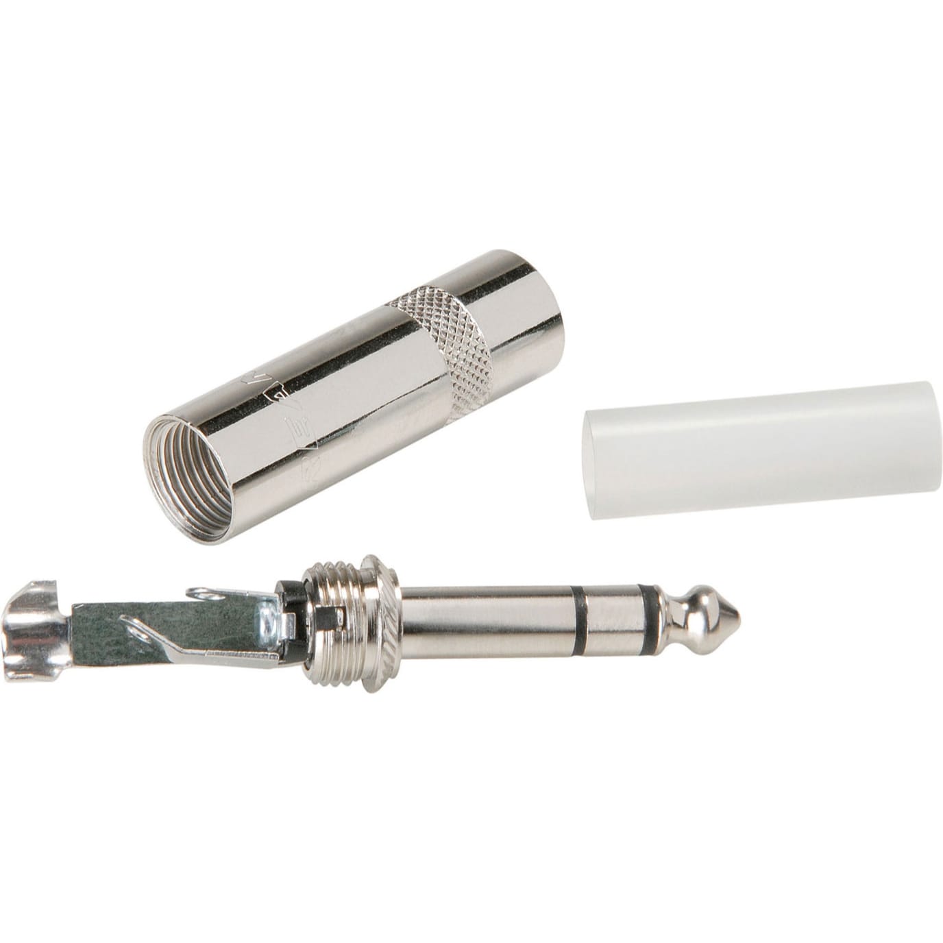 Neutrik Rean NYS228 1/4" Stereo Phone Long Barrel Plug (Nickel/Silver)