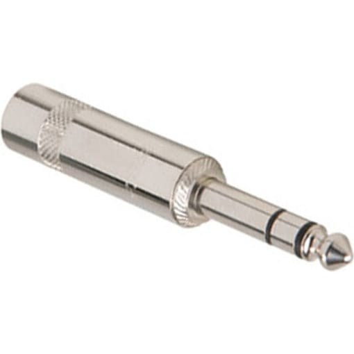 Neutrik Rean NYS228 1/4" Stereo Phone Long Barrel Plug (Nickel/Silver)