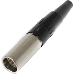 Switchcraft TA4MX Male 4-Pin Tini-QG Mini-XLR Cable Connector (Nickel)