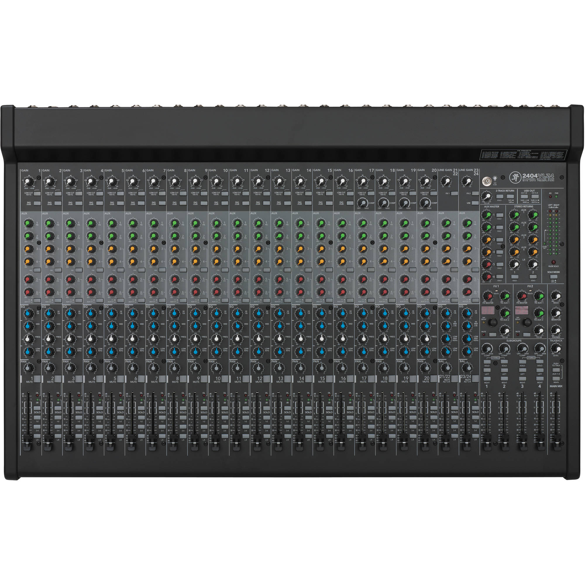 Mackie 2404VLZ4 24-Channel 4-Bus FX Mixer with USB