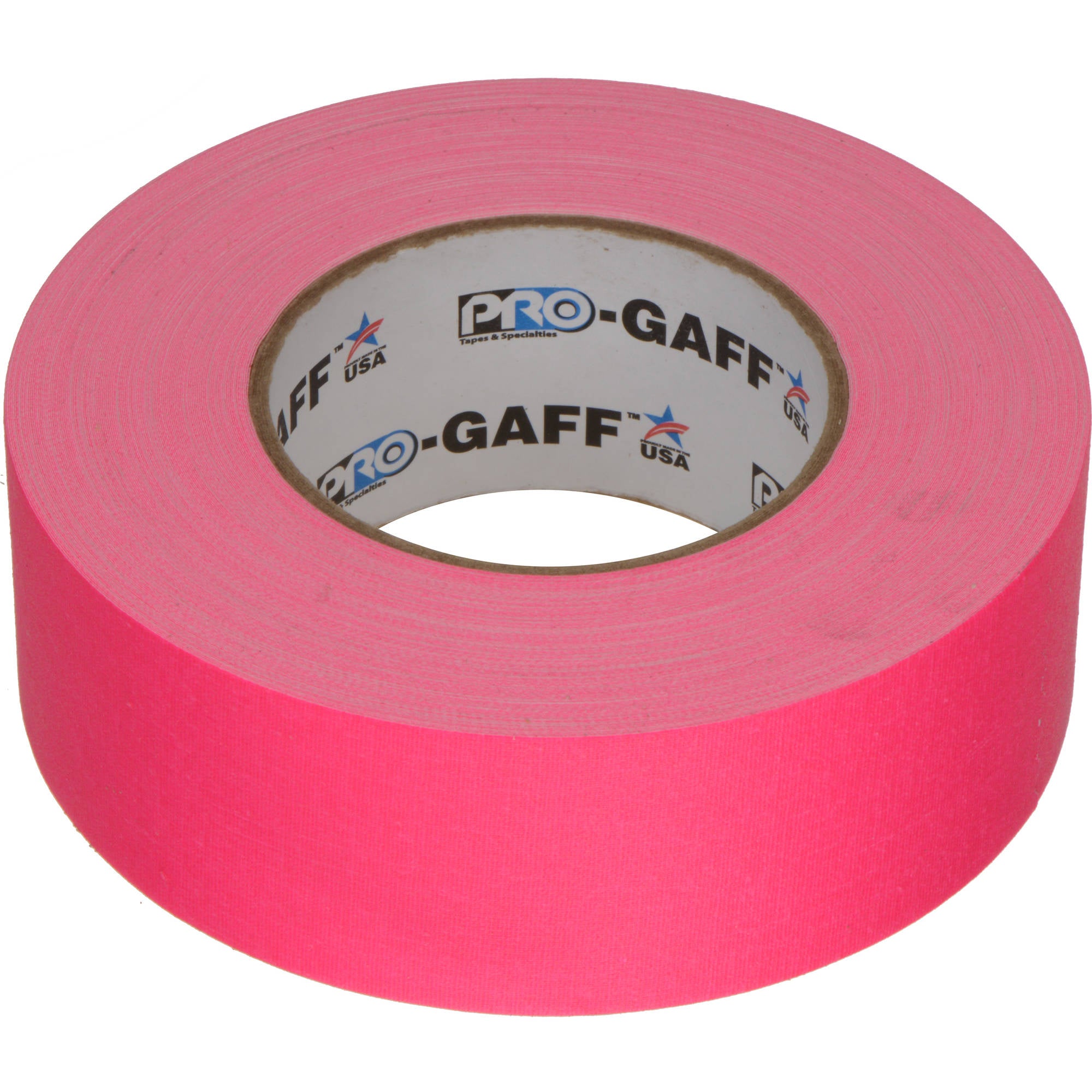 ProTapes Pro Gaff Premium Matte Cloth Gaffers Tape 2" x 50yds (Fluorescent Pink)