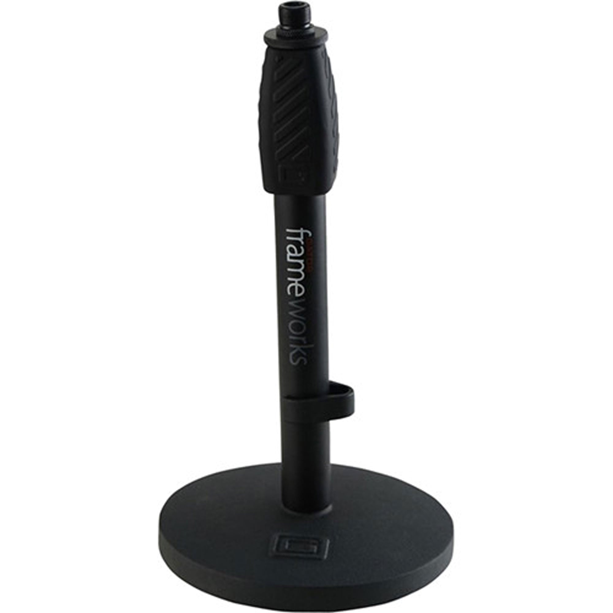 Gator Frameworks GFW-MIC-0601 Desktop Mic Stand with Round Base and Twist Clutch