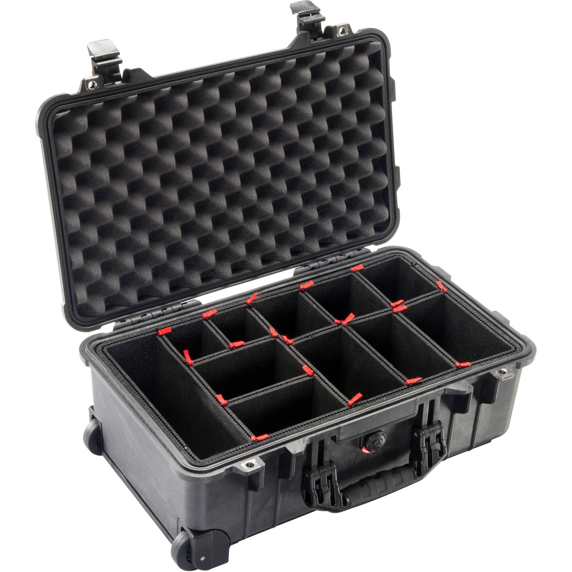 Pelican 1510 Carry-On Case with TrekPak Divider System (Black)