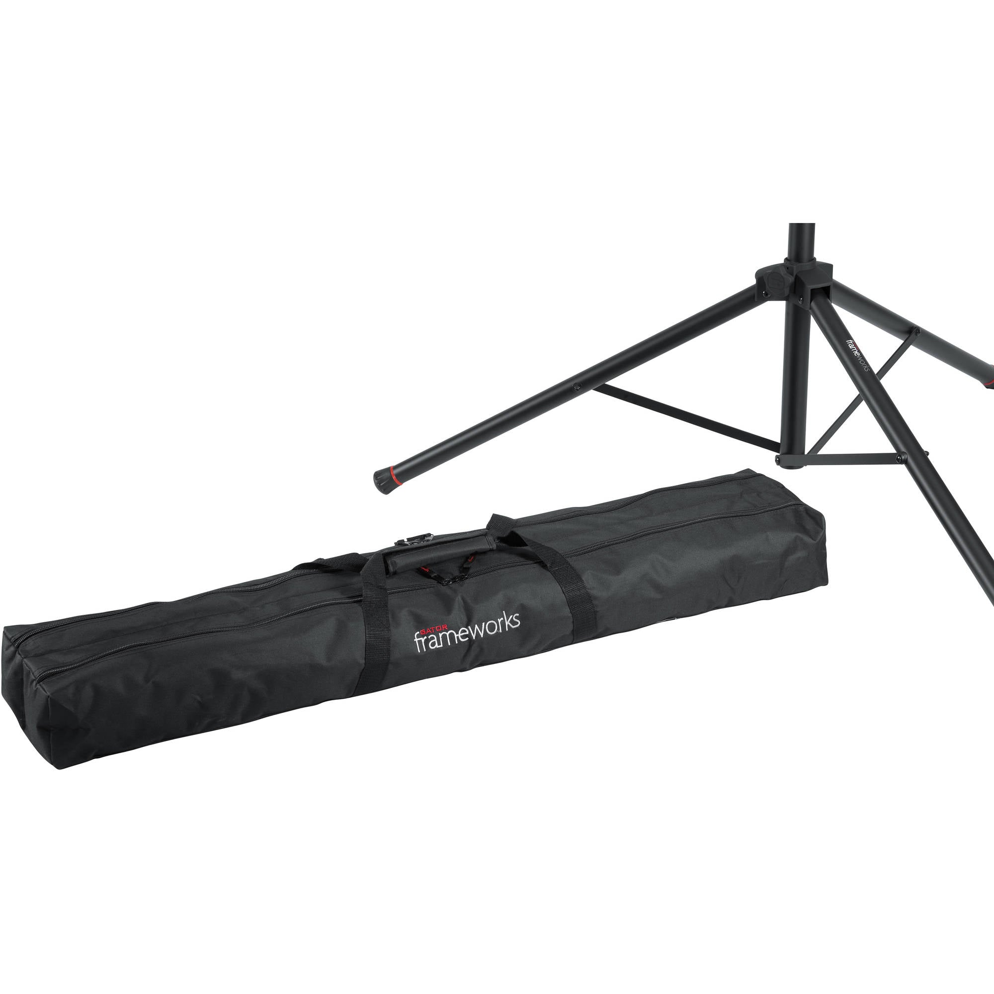 Gator Frameworks GFW-SPK-2000SET Pair of Standard Speaker Stands with Carry Bag