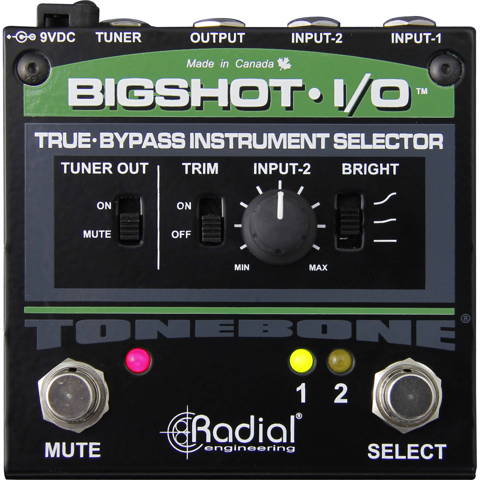 Radial Engineering BigShot i/o True-Bypass Instrument Selector with LEDs