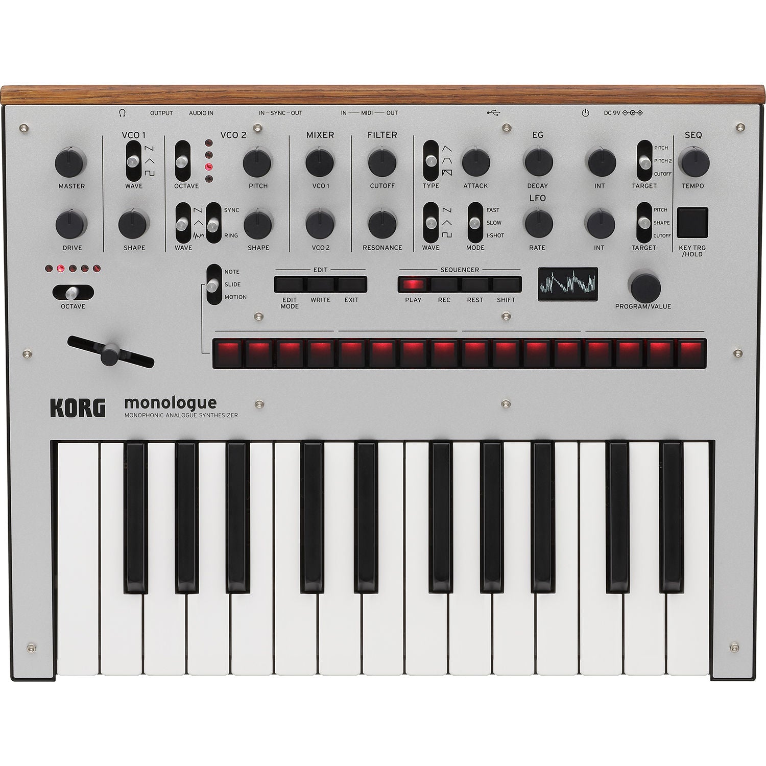 Korg monologue Analog Synthesizer (Silver)