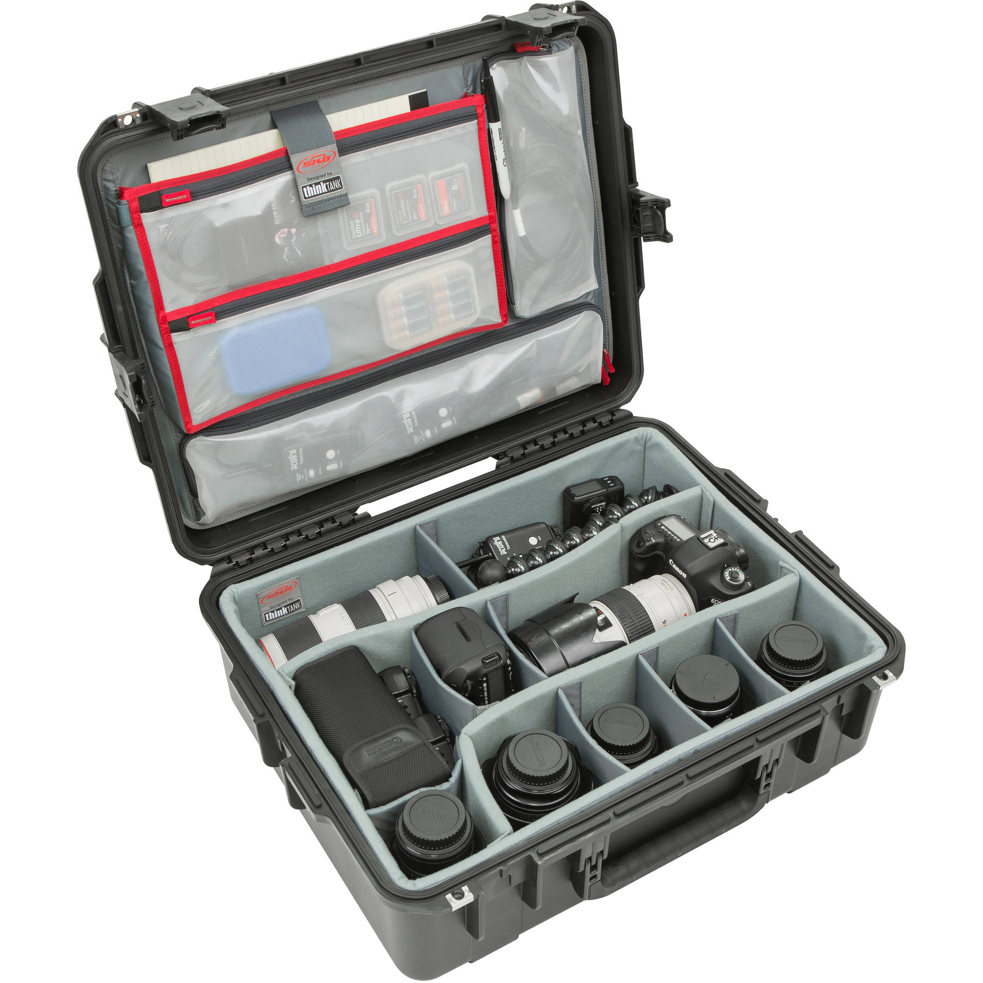 SKB 3i-2217-8DL iSeries Waterproof Case (Think Tank Designed Dividers & Lid Organizer)