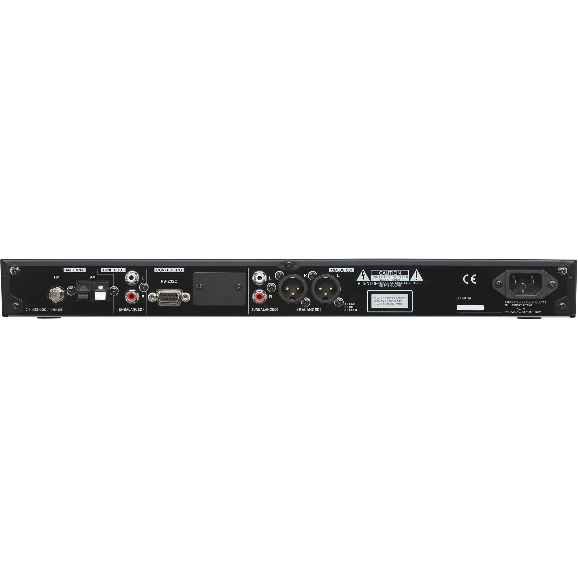 Tascam CD-400U CD/SD/USB Player with Bluetooth and AM/FM Tuner