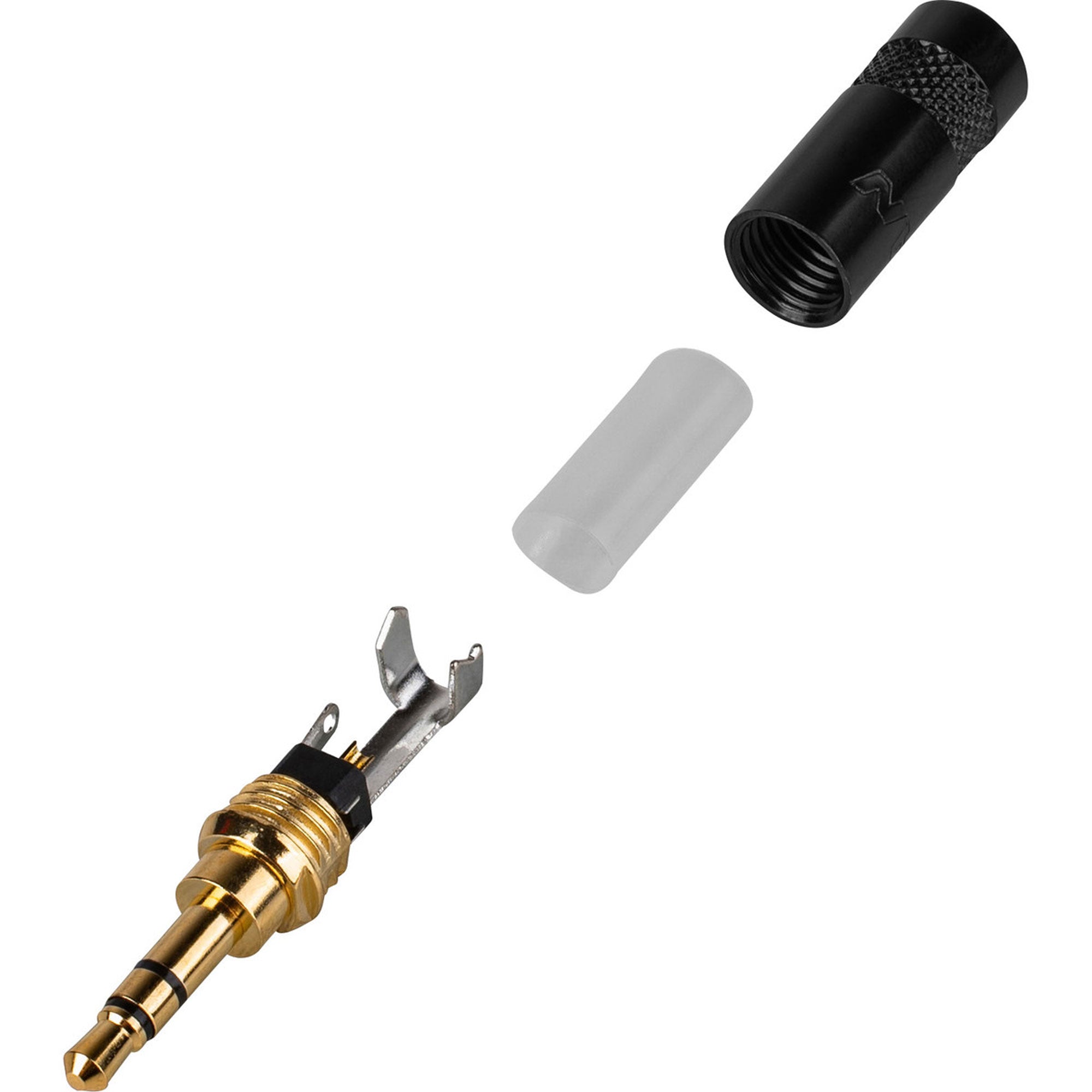 Neutrik Rean NYS231BG 3.5mm Stereo Phone Plug (Black/Gold)