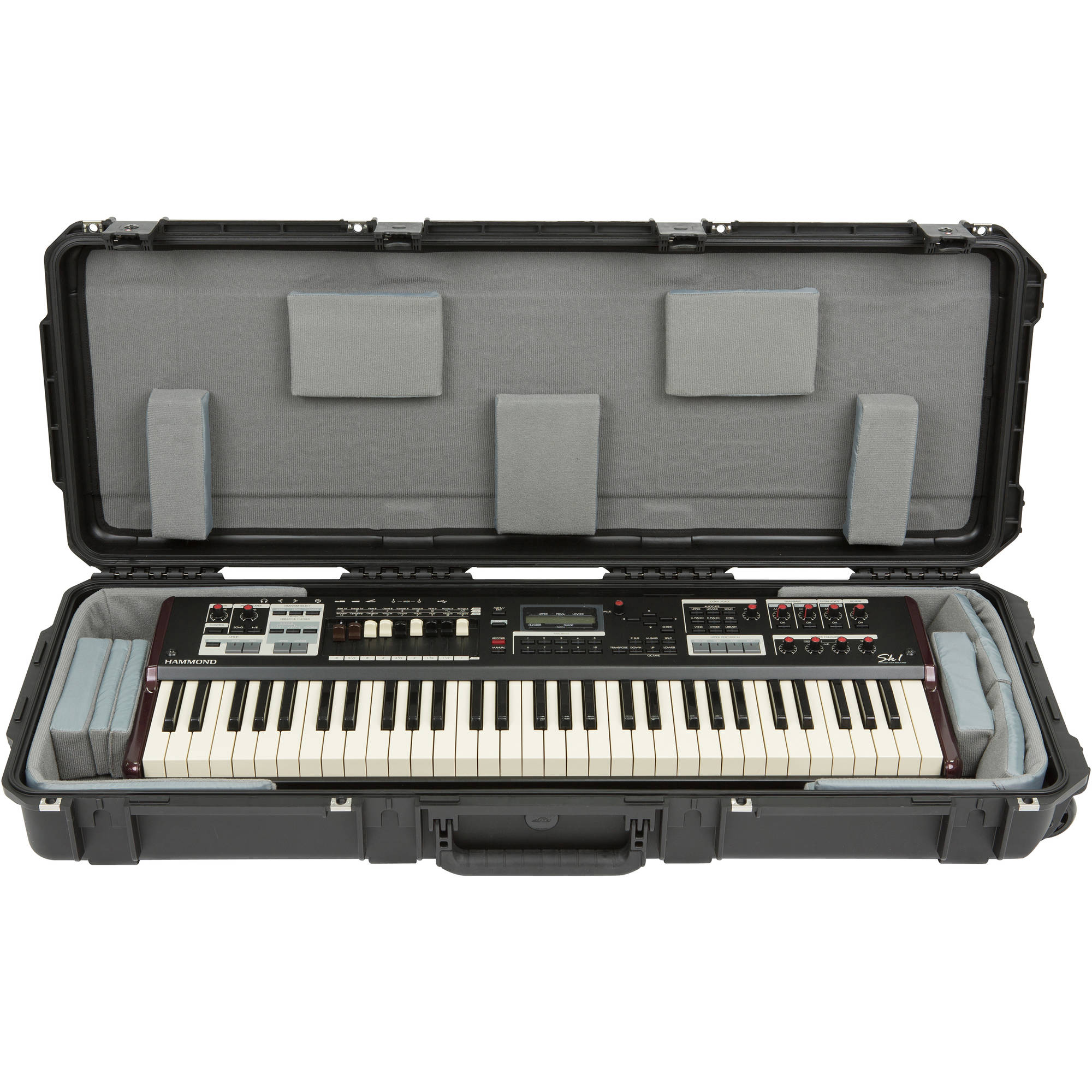 SKB 3i-4214-TKBD iSeries Waterproof 61-Note Narrow Keyboard Case with Wheels