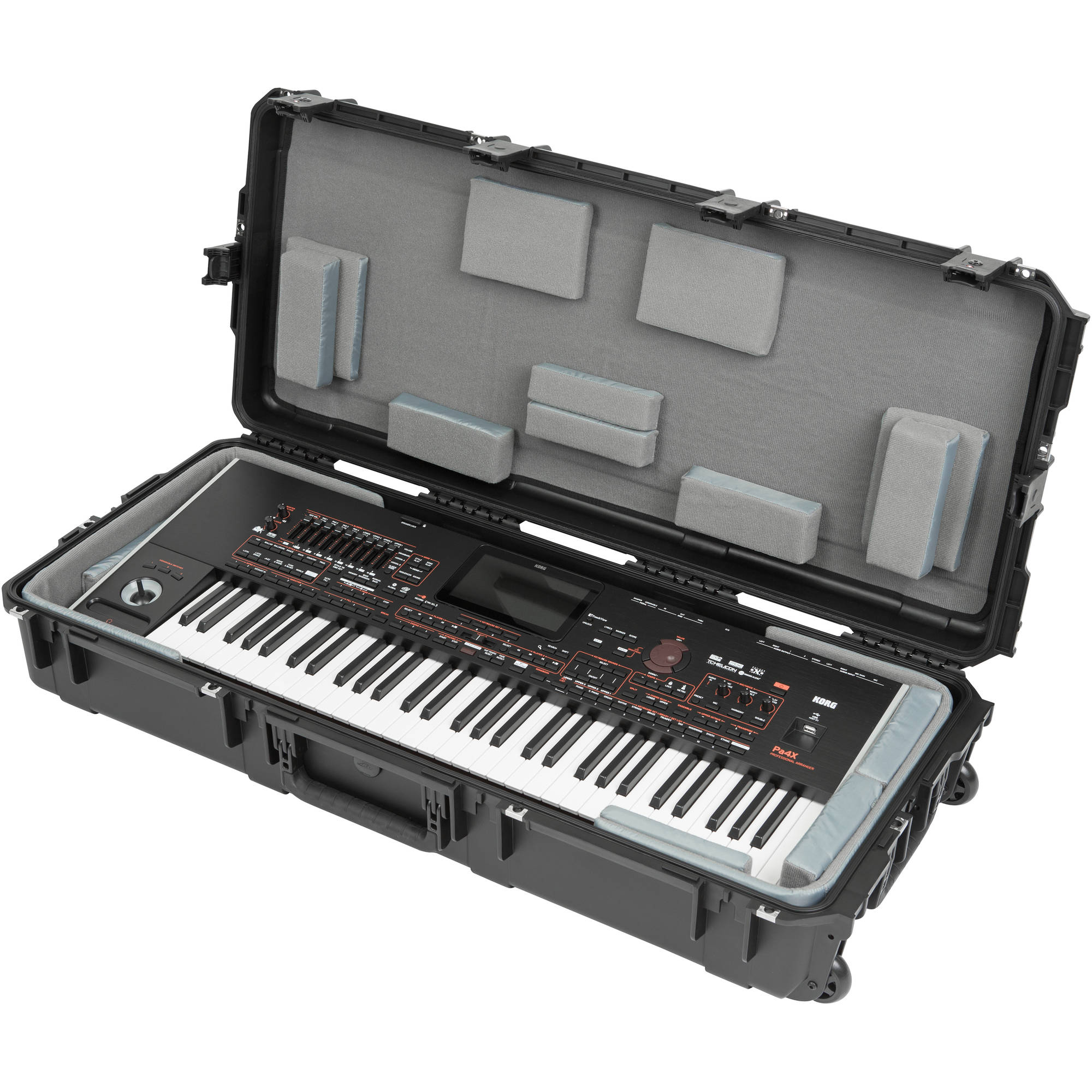 SKB 3i-4217-TKBD iSeries Waterproof 61-Note Keyboard Case with Wheels